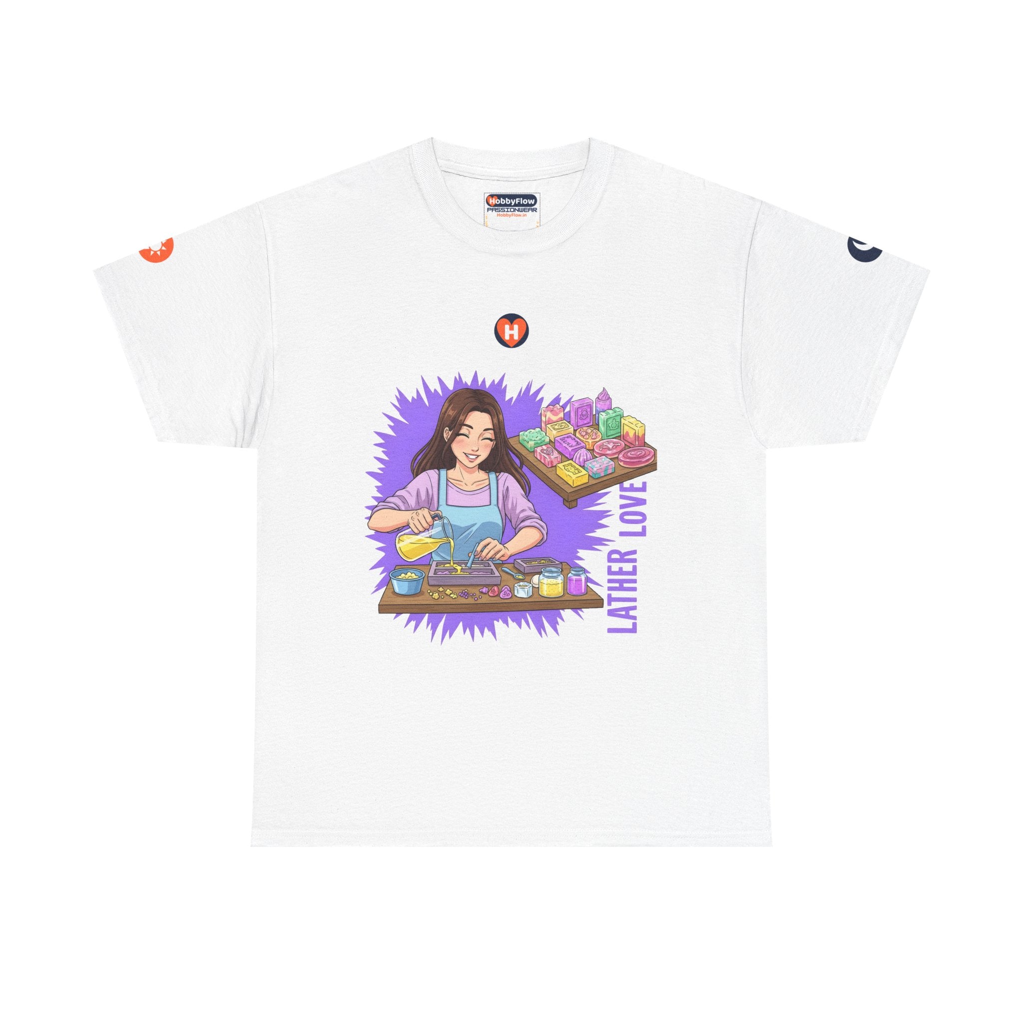 HobbyFlow #109 Soap making Tee - Essential Creative Arts & Crafts Wear: Caress Creation, Unleash Bubbles of Bliss!