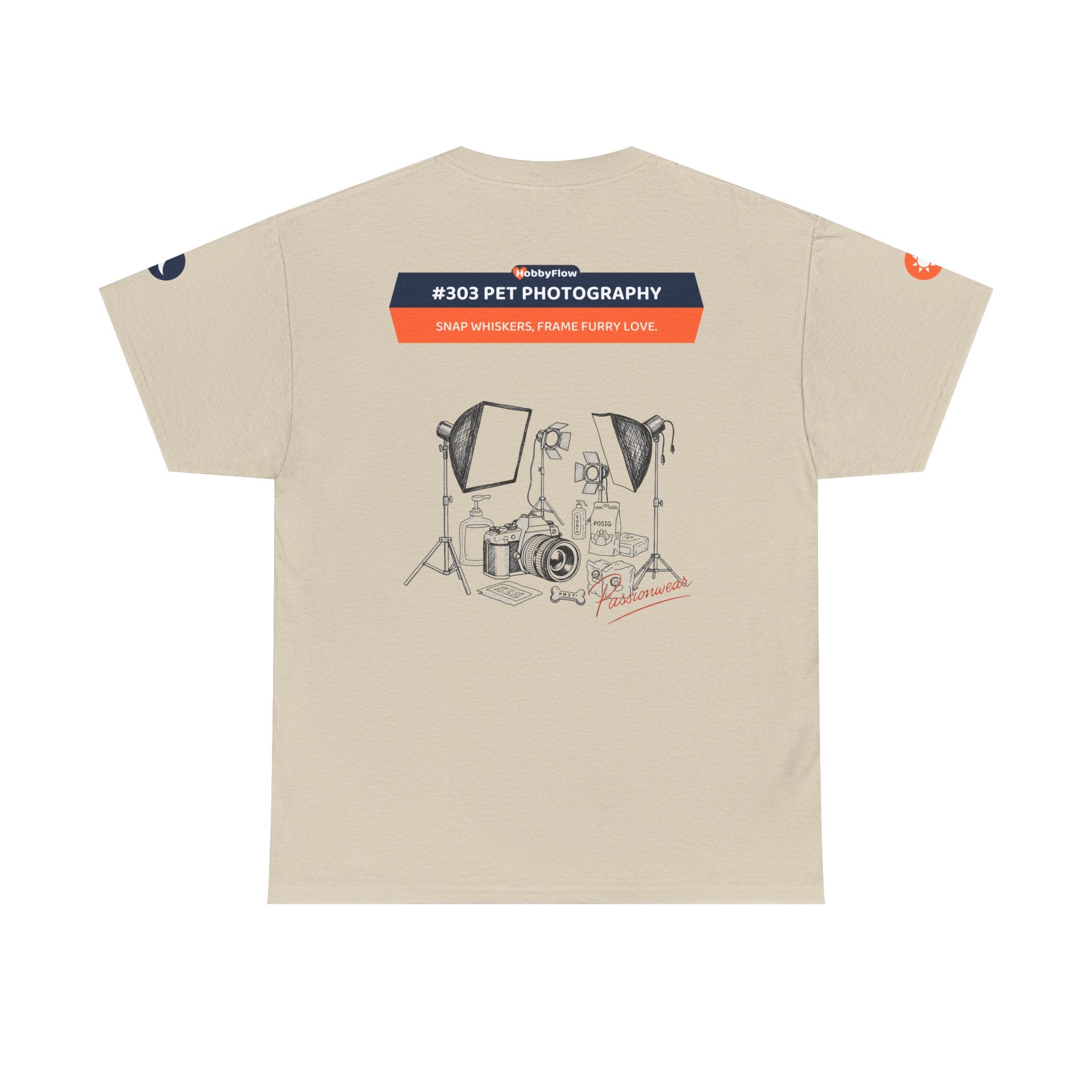 HobbyFlow #303 Pet photography Tee - Essential Animals & Pets Wear: Snap Whiskers, Frame Furry Love.