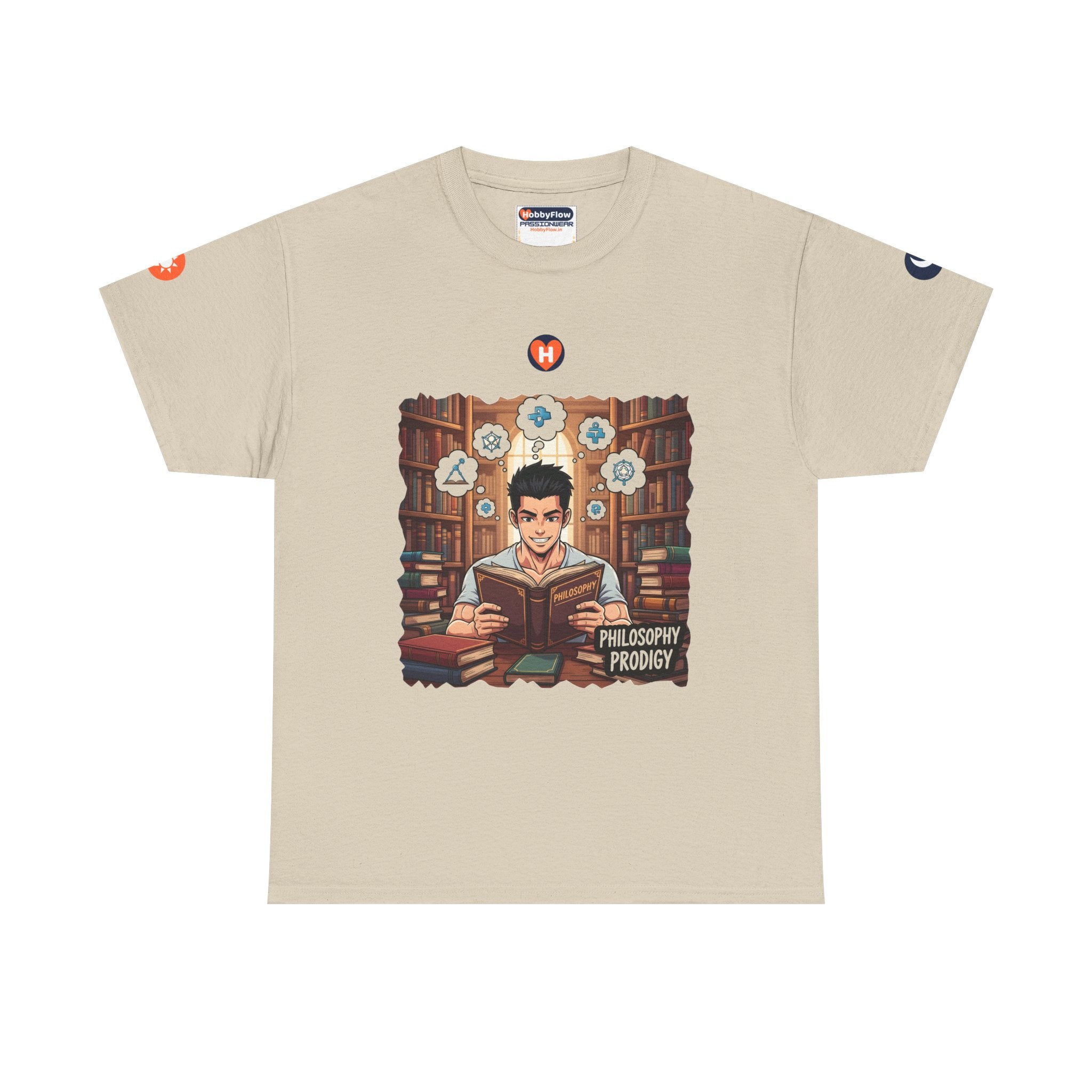 HobbyFlow #321 Philosophy reading Tee - Essential Intellectual & Educational Wear: Dive In Thought, Swim In Wisdom.