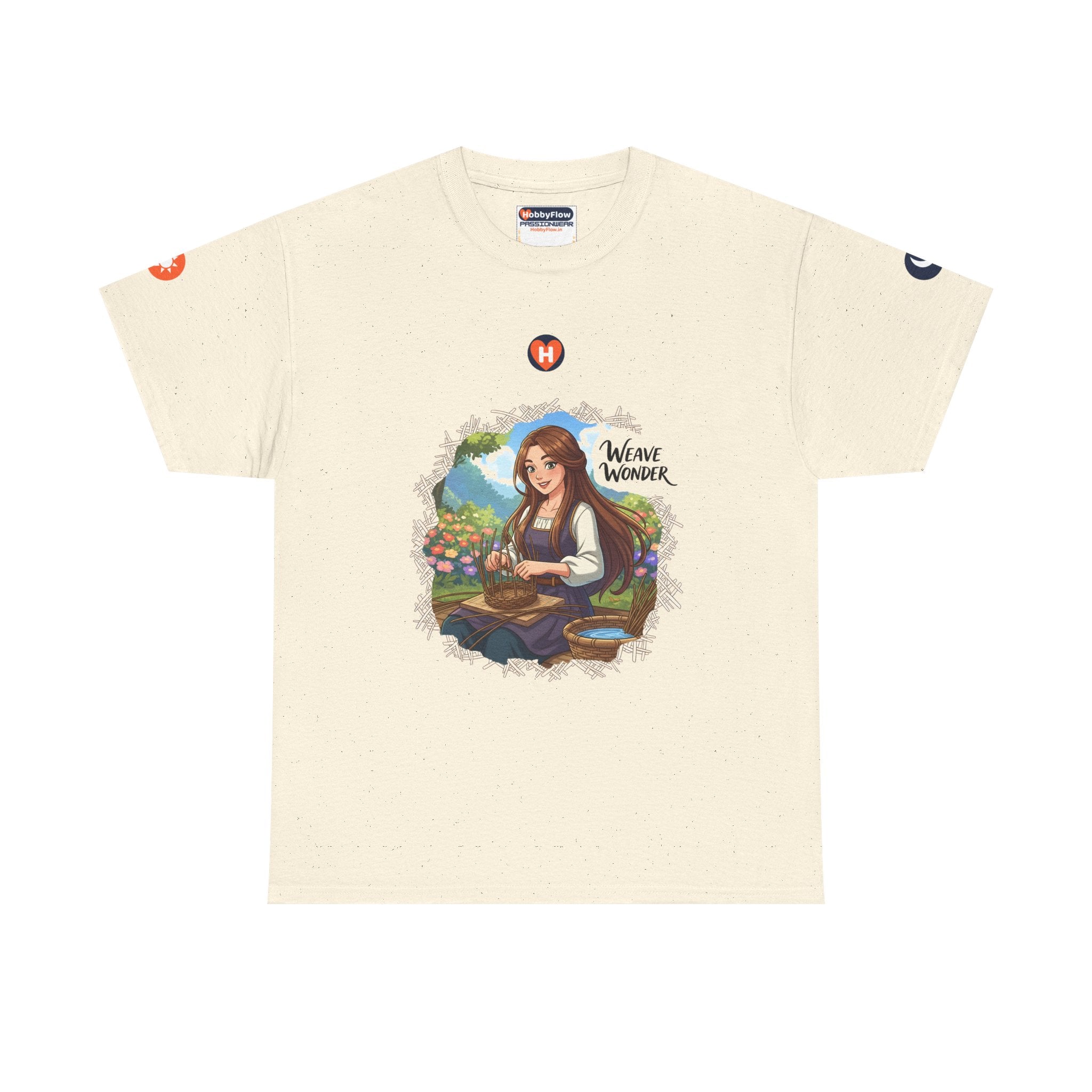 HobbyFlow #116 Basket weaving Tee - Essential Creative Arts & Crafts Wear: Crafting Tales, Tying Timeless Bonds!
