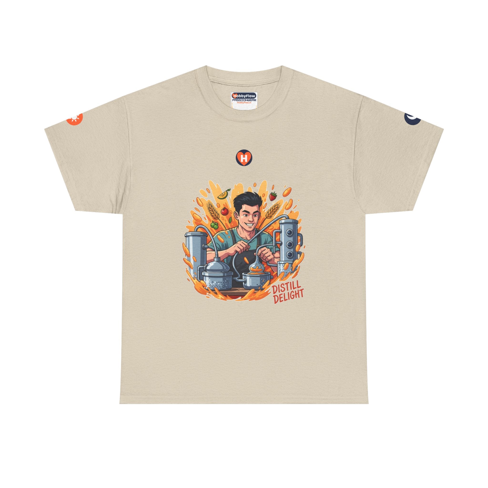 HobbyFlow #242 Home distilling Tee - Essential Food & Drink Wear: Brew Bold, Sip Serenity, Toast Time!