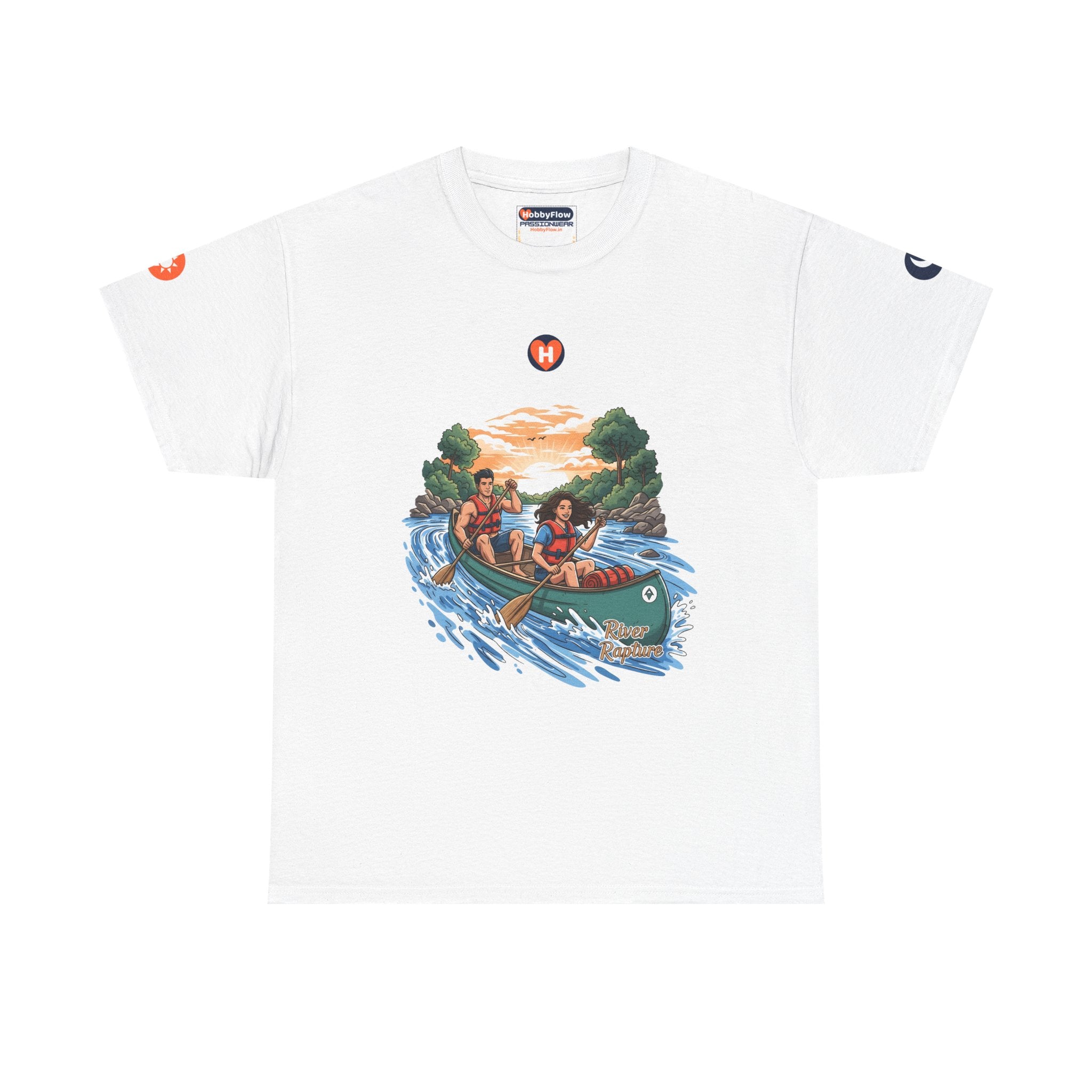 HobbyFlow #10 Canoeing Tee - Essential Sports & Adventure Wear: Rivers Whisper, Paddles Sing, Awaken Your Adventure!