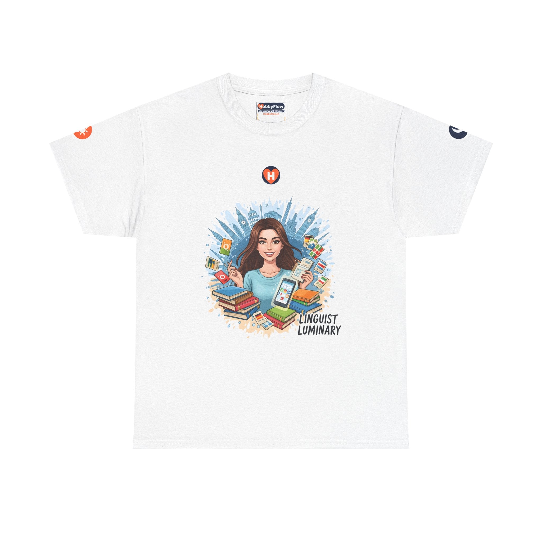 HobbyFlow #313 Learning languages Tee - Essential Intellectual & Educational Wear: Voices Unleashed, World Embraced.