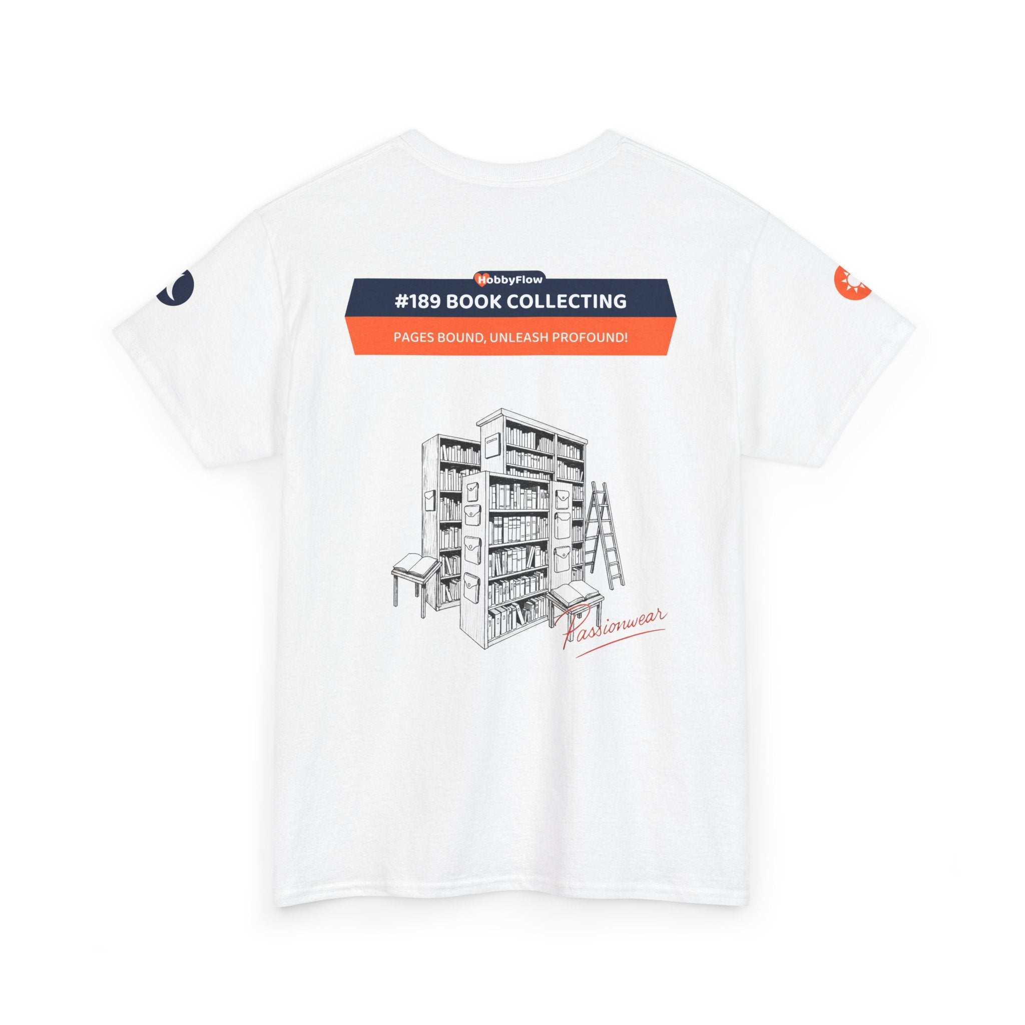 HobbyFlow #189 Book collecting Tee - Essential Games & Collecting Wear: Pages Bound, Unleash Profound!