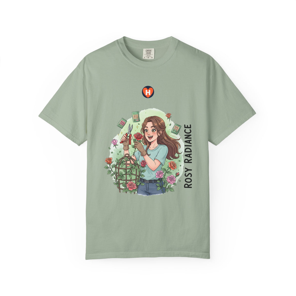 HobbyFlow Womens Essential Rose gardening Passionwear