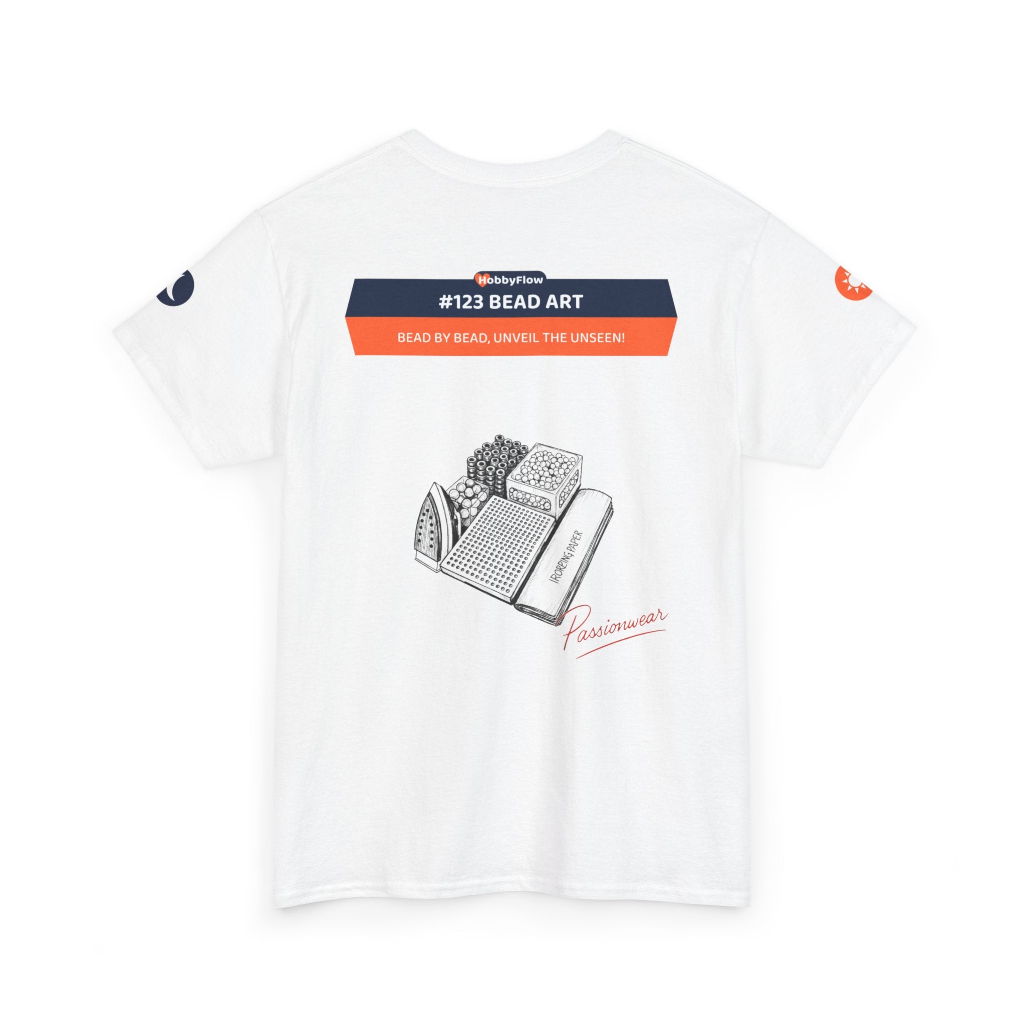 HobbyFlow #123 Bead art Tee - Essential Creative Arts & Crafts Wear: Bead by Bead, Unveil the Unseen!