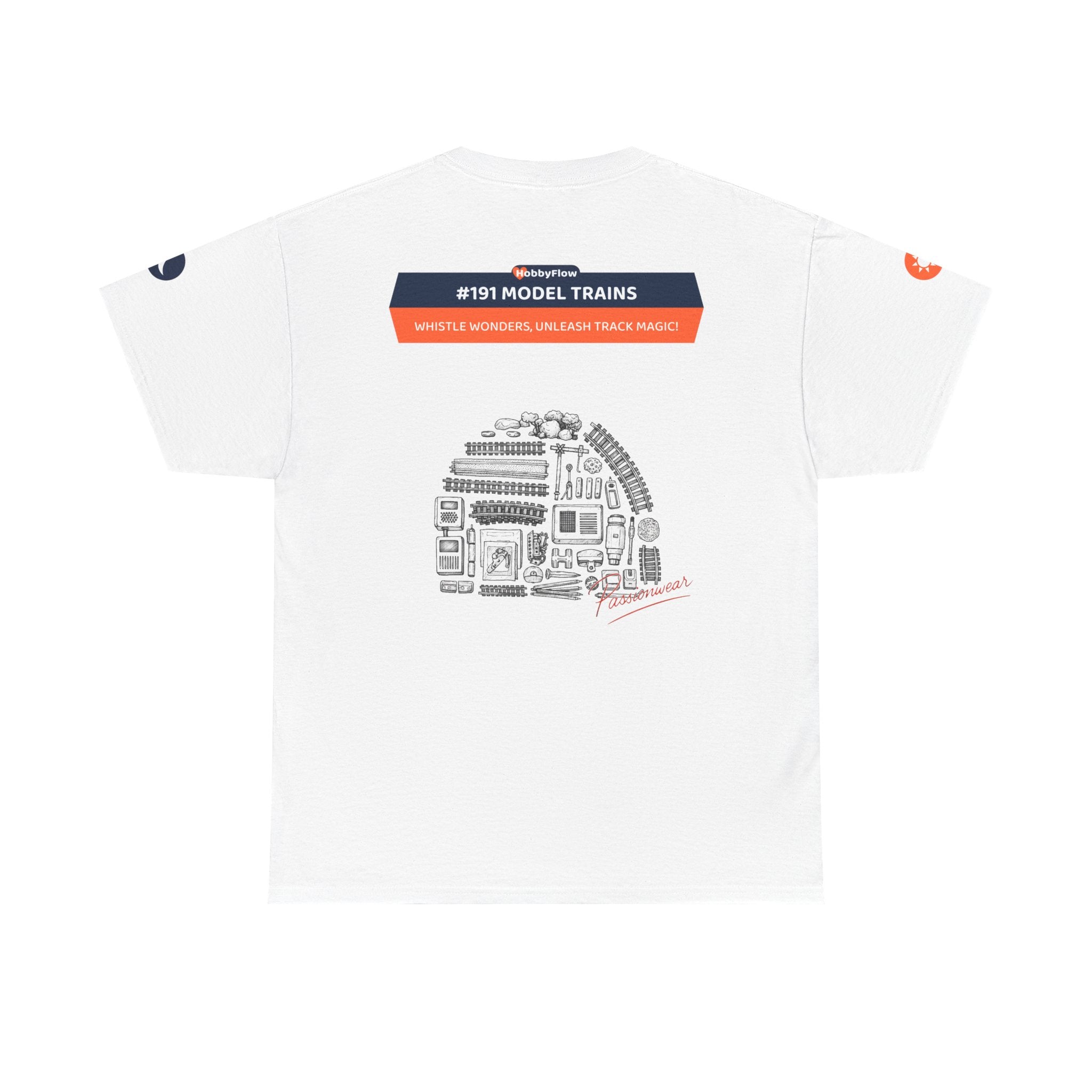 HobbyFlow #191 Model trains Tee - Essential Games & Collecting Wear: Whistle Wonders, Unleash Track Magic!