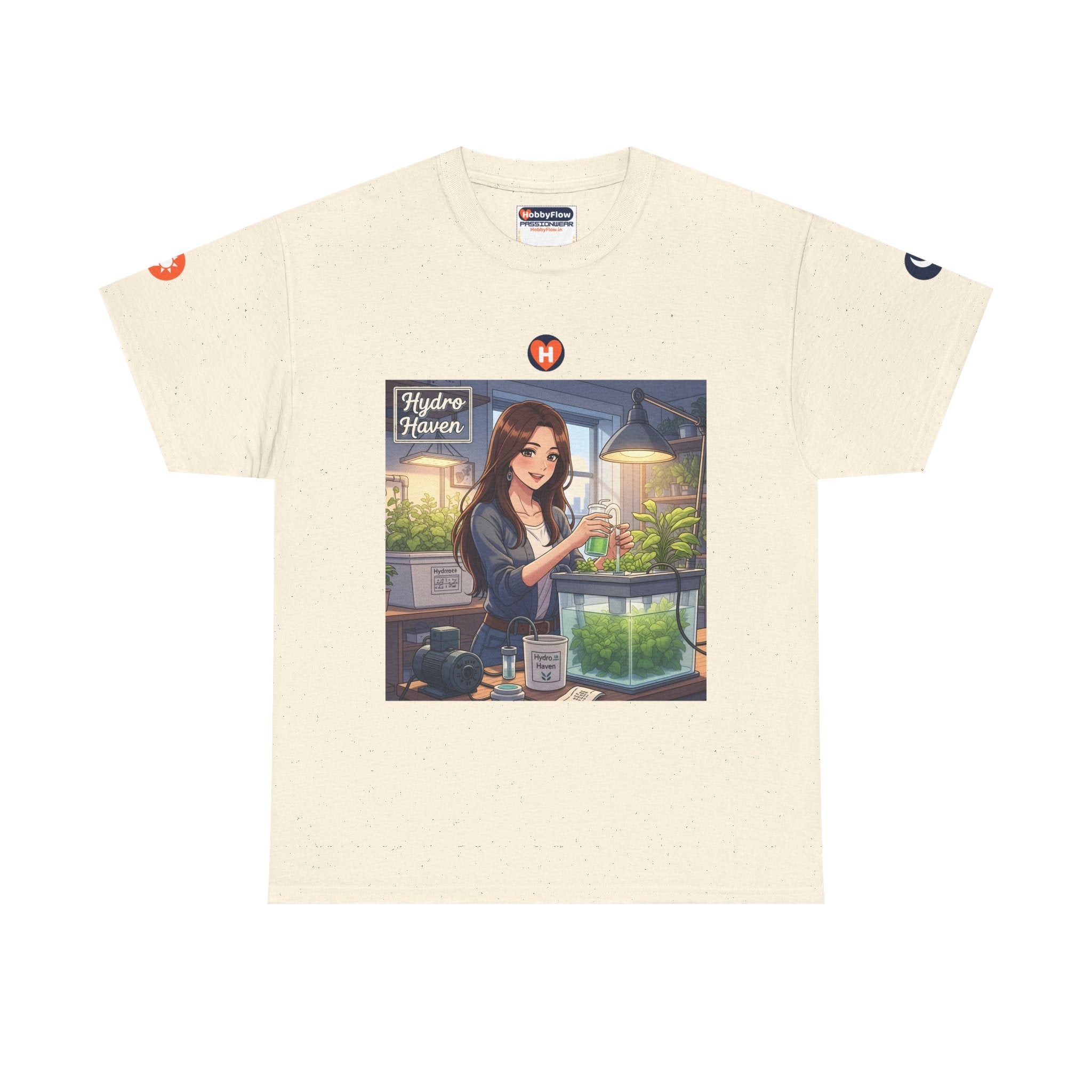 HobbyFlow #266 Hydroponic gardening Tee - Essential Gardening & Nature Wear: Sip Sunlight, Harvest Whispers of Green!