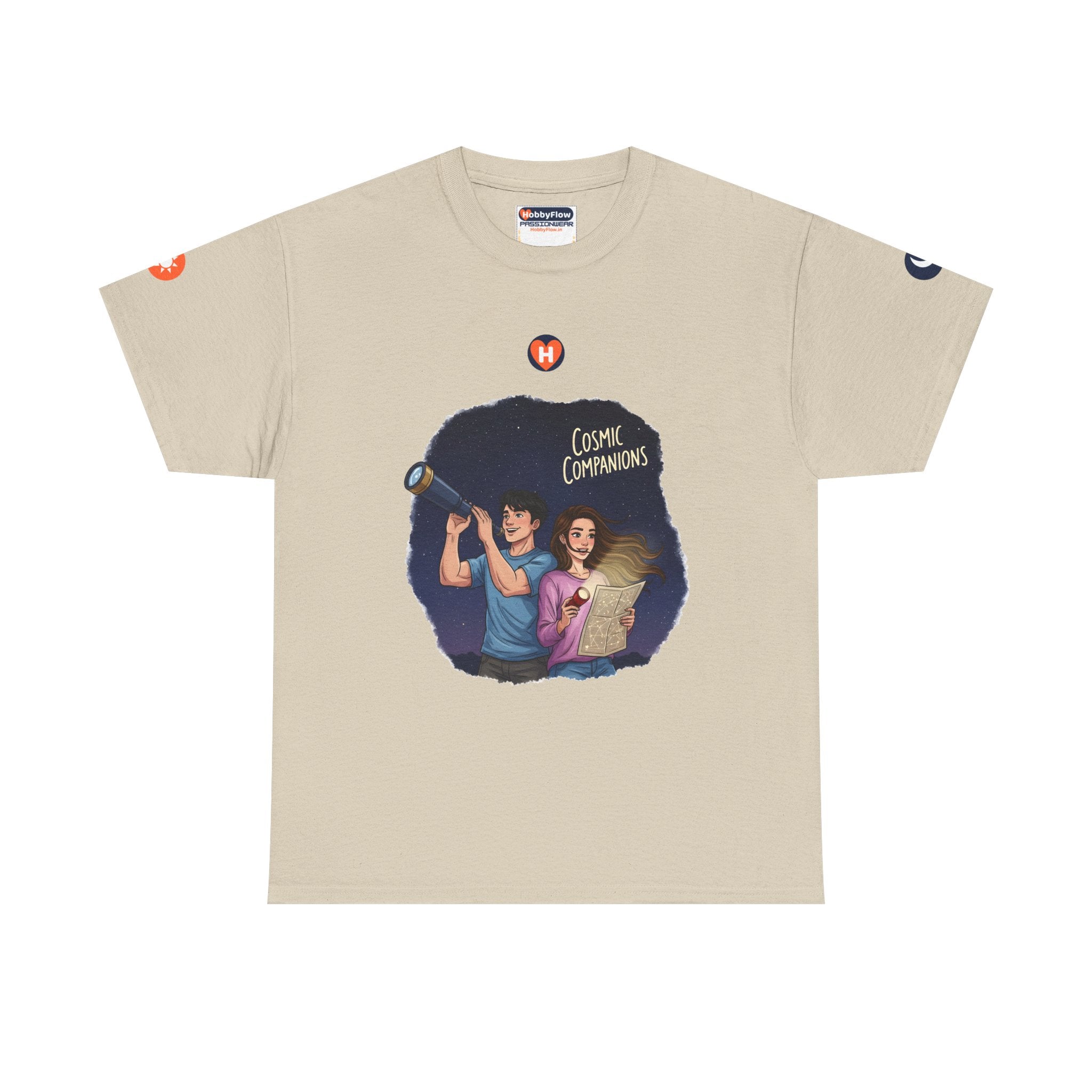 HobbyFlow #278 Stargazing Tee - Essential Gardening & Nature Wear: Whisper to Stars, Weave Cosmic Dreams!