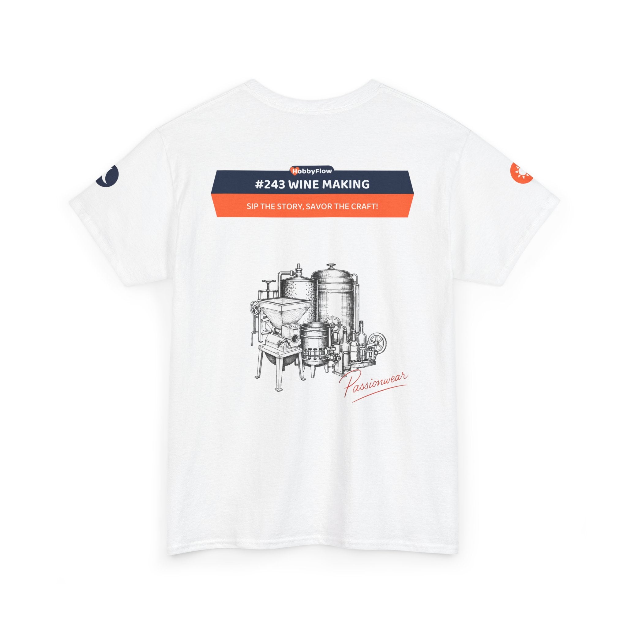 HobbyFlow #243 Wine making Tee - Essential Food & Drink Wear: Sip the Story, Savor the Craft!