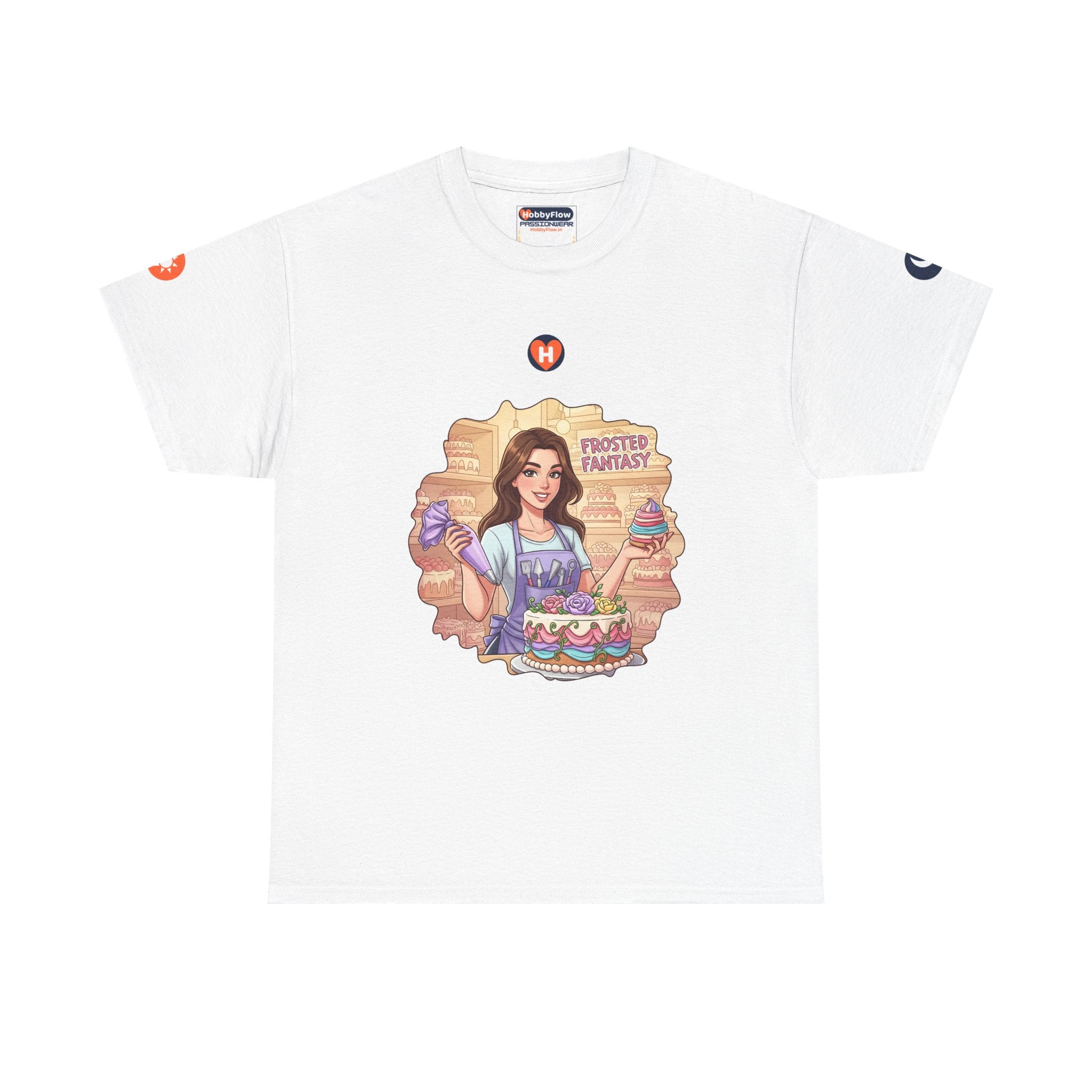 HobbyFlow #234 Cake decorating Tee - Essential Food & Drink Wear: Whisk Wonders, Sweeten Reality's Bite!