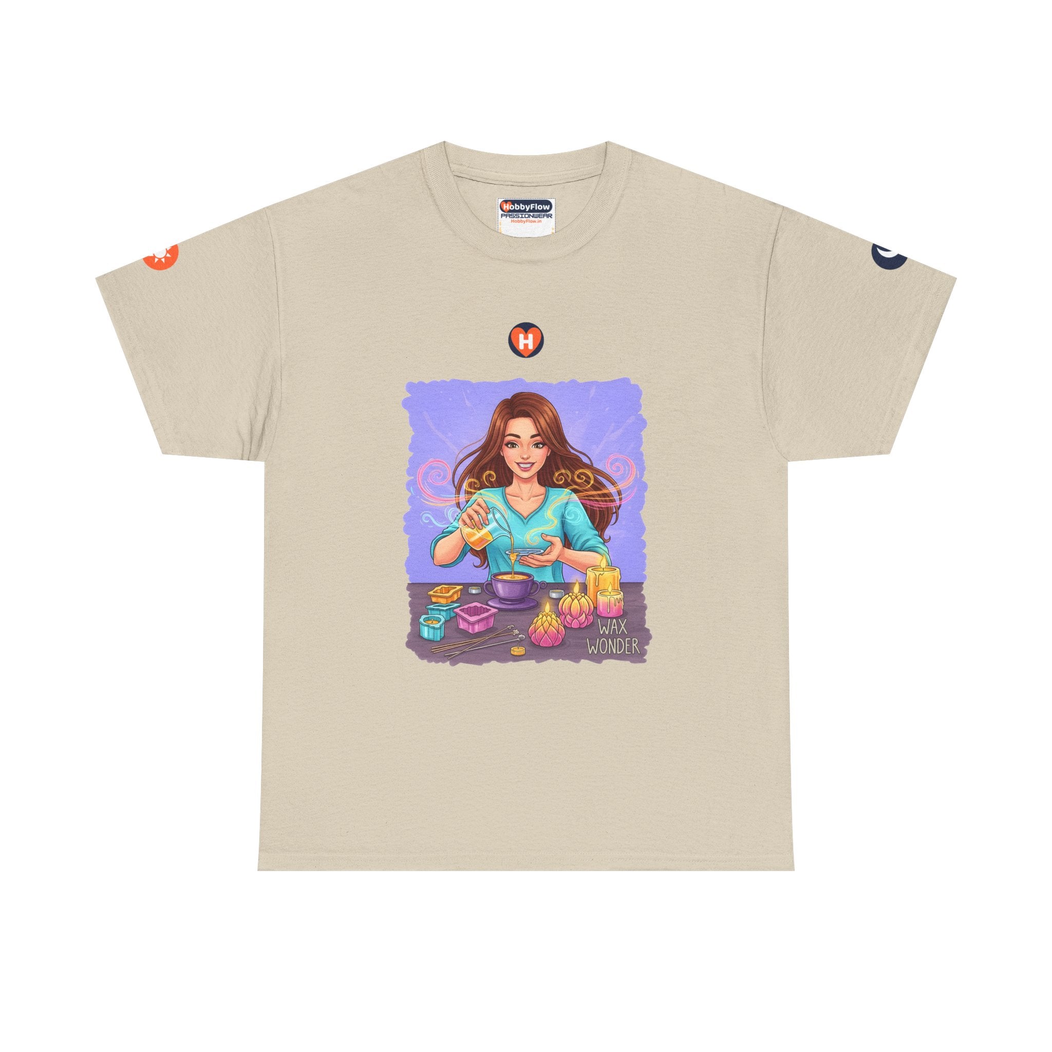 HobbyFlow #108 Candle making Tee - Essential Creative Arts & Crafts Wear: Sculpting Shadows, Crafting Light's Tale!