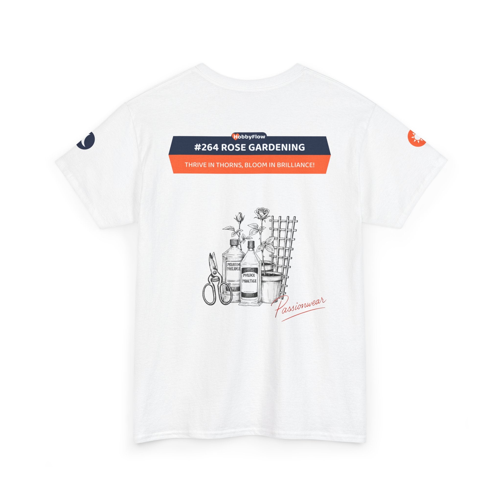 HobbyFlow #264 Rose gardening Tee - Essential Gardening & Nature Wear: Thrive in Thorns, Bloom in Brilliance!