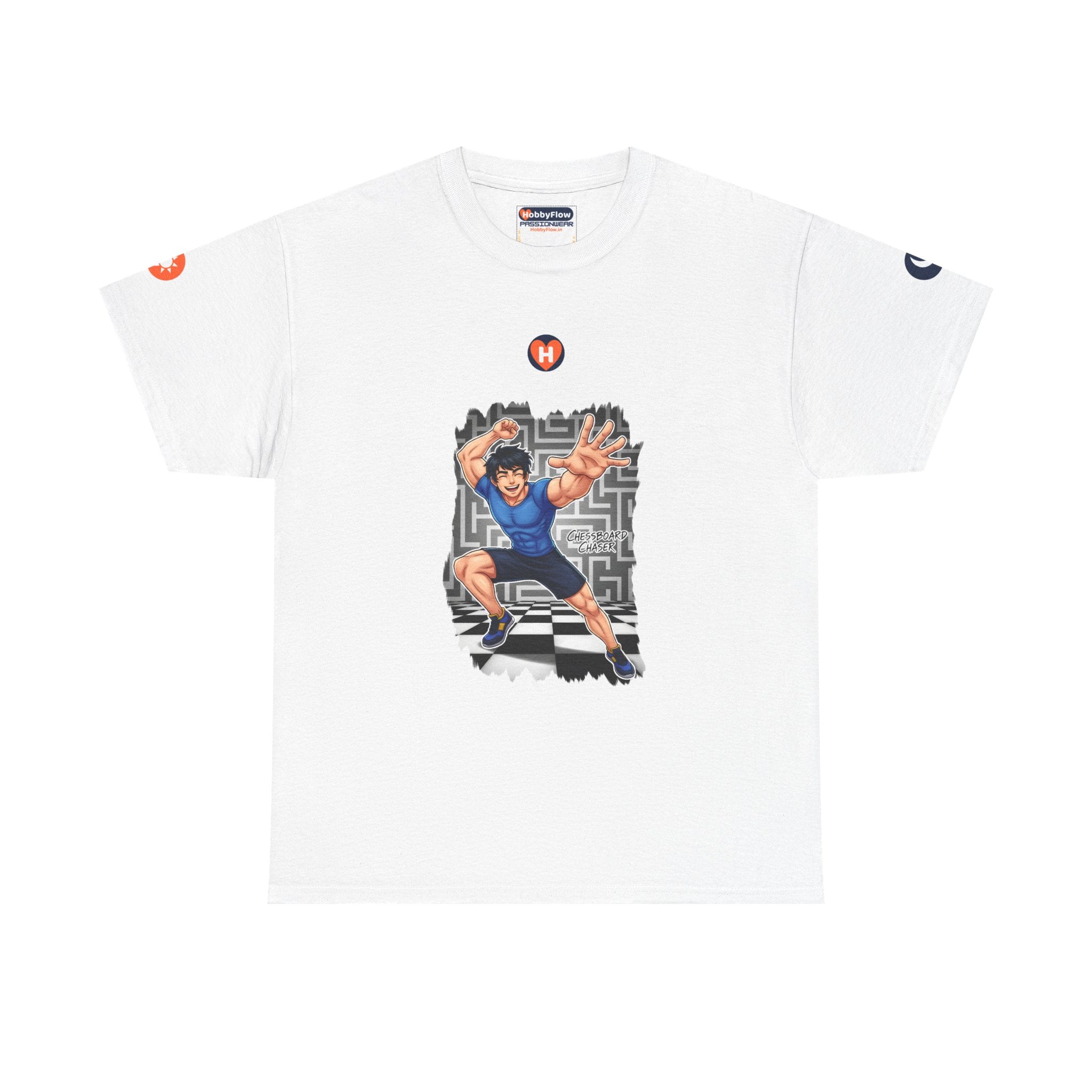 HobbyFlow #178 Checkers Tee - Essential Games & Collecting Wear: Battle in Squares, Unleash the King.