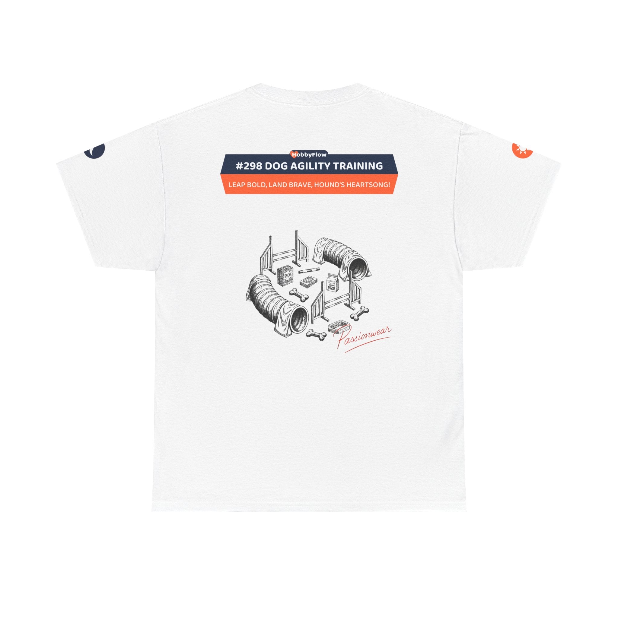 HobbyFlow #298 Dog agility training Tee - Essential Animals & Pets Wear: Leap Bold, Land Brave, Hound's Heartsong!