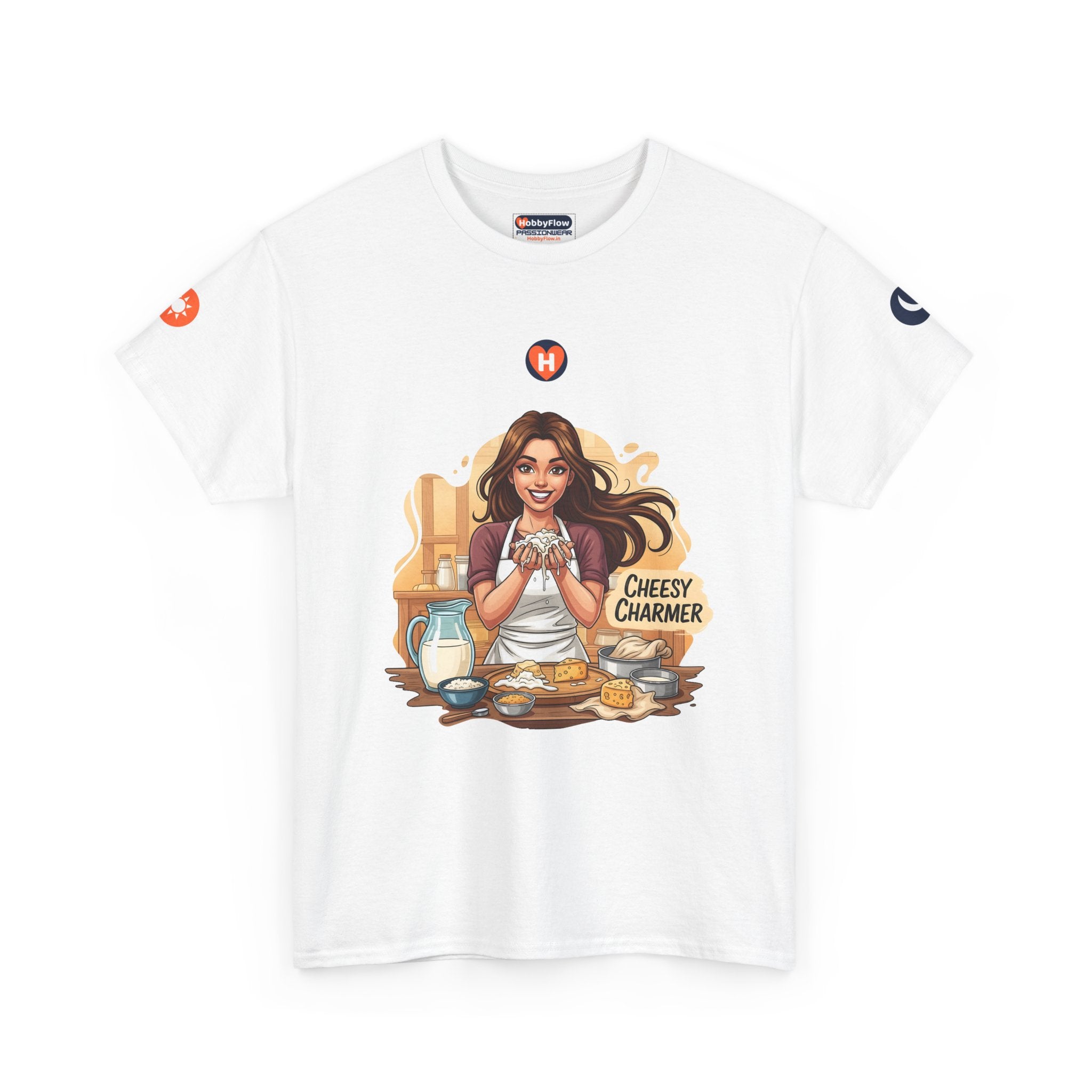 HobbyFlow #240 Cheese making Tee - Essential Food & Drink Wear: Caress Curds, Unleash Epicurean Echoes!