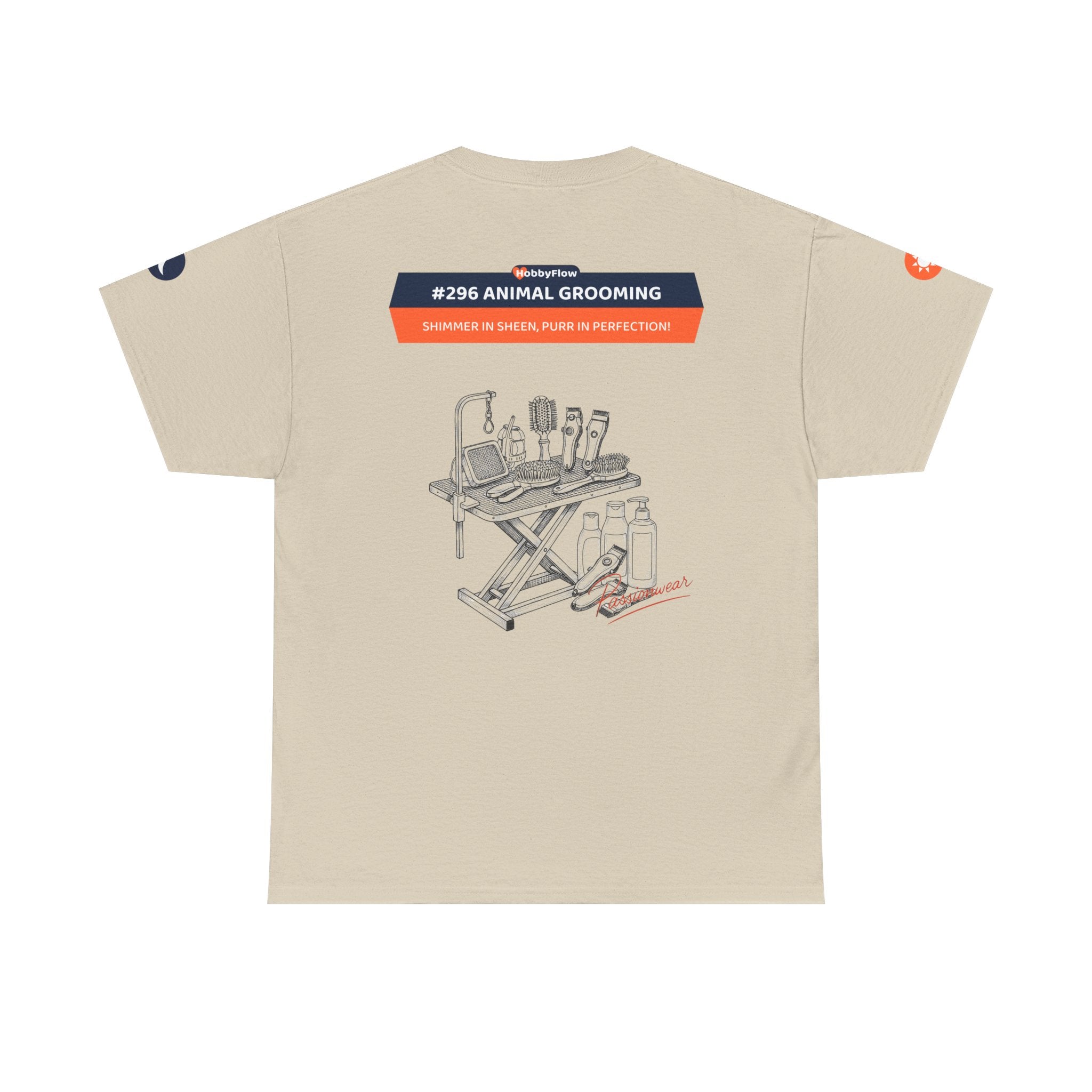 HobbyFlow #296 Animal grooming Tee - Essential Animals & Pets Wear: Shimmer in Sheen, Purr in Perfection!