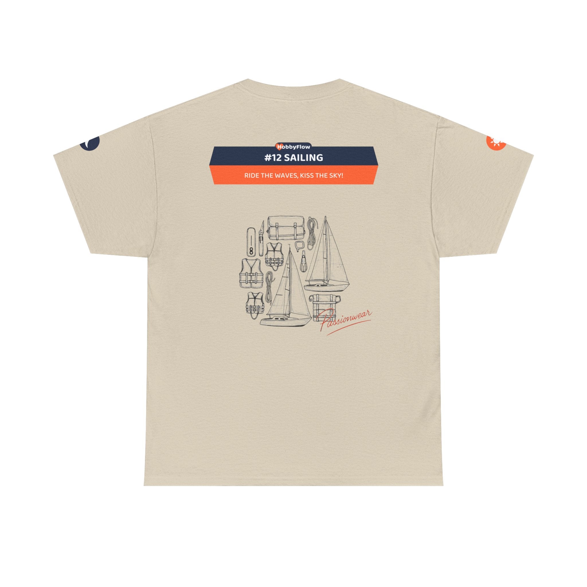 HobbyFlow #12 Sailing Tee - Essential Sports & Adventure Wear: Ride the Waves, Kiss the Sky!