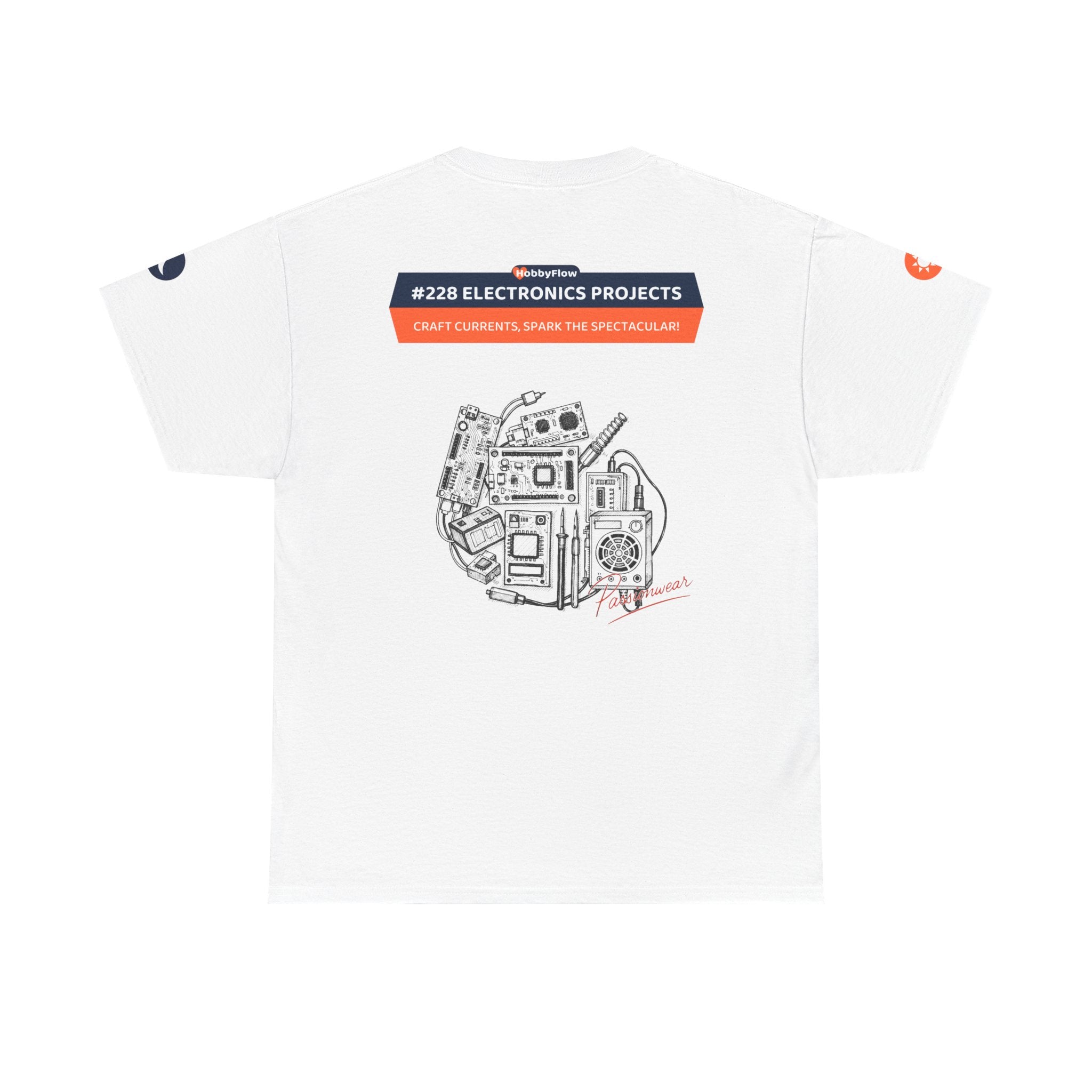 HobbyFlow #228 Electronics projects Tee - Essential Technology & DIY Wear: Craft Currents, Spark the Spectacular!