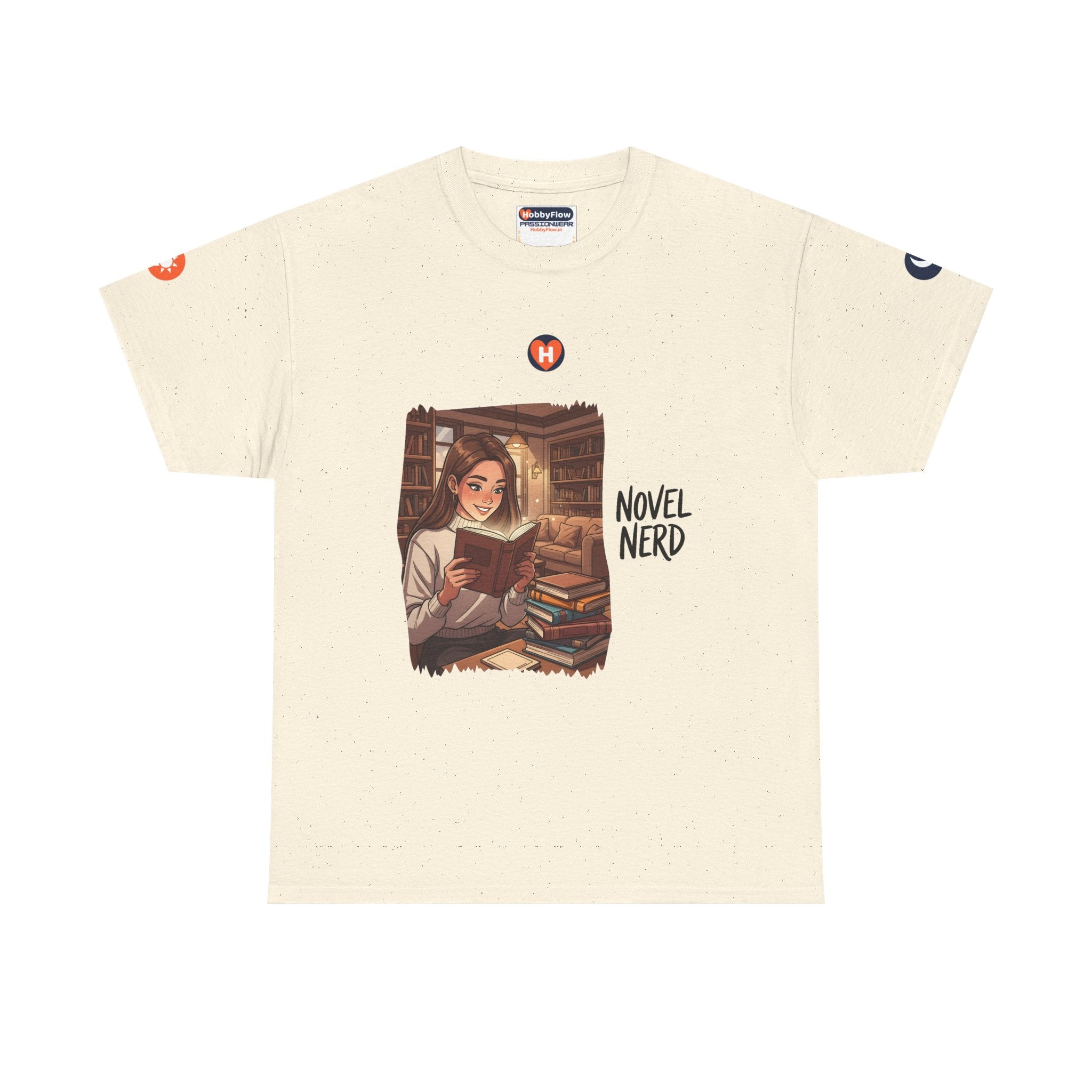 HobbyFlow #308 Book club Tee - Essential Intellectual & Educational Wear: Pages Unleashed, Souls Kindled Anew!