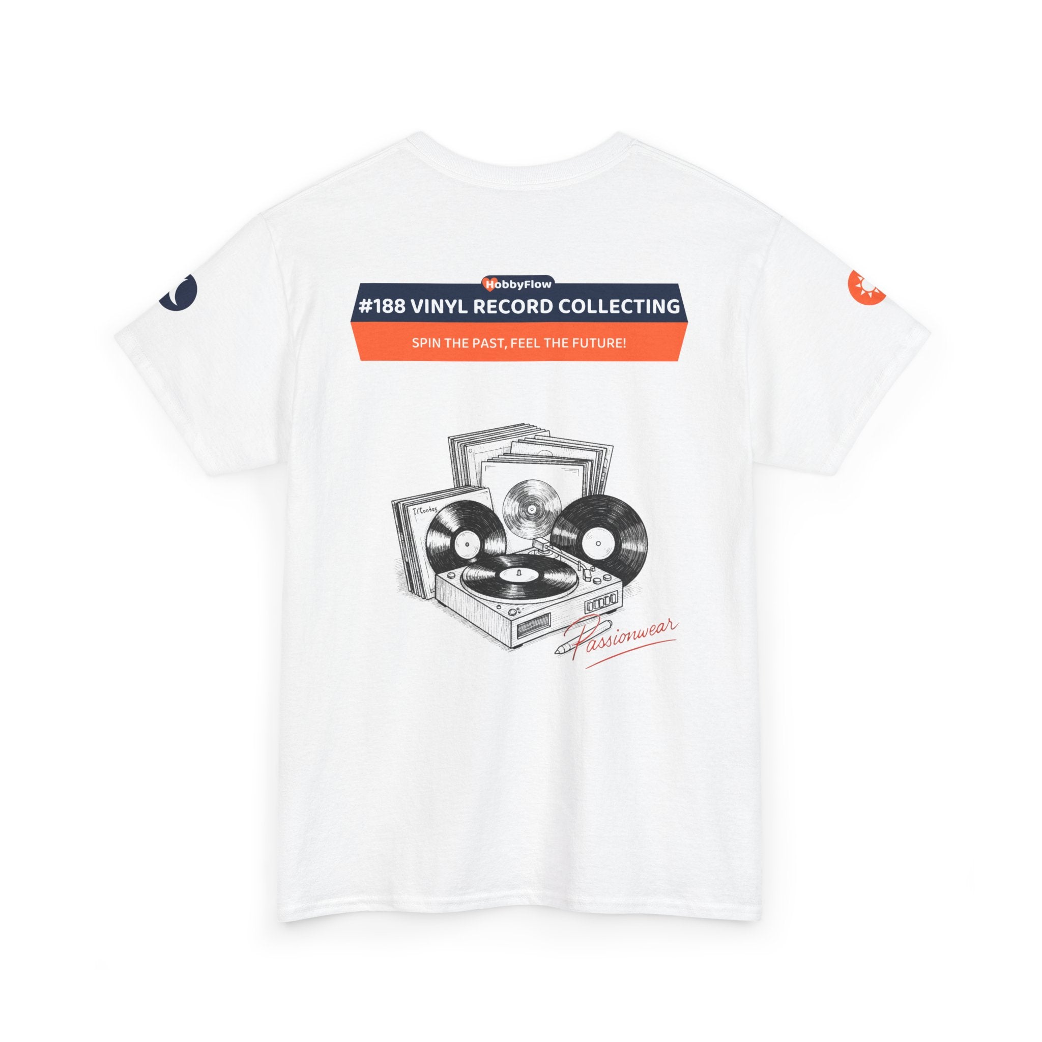 HobbyFlow #188 Vinyl record collecting Tee - Essential Games & Collecting Wear: Spin the Past, Feel the Future!
