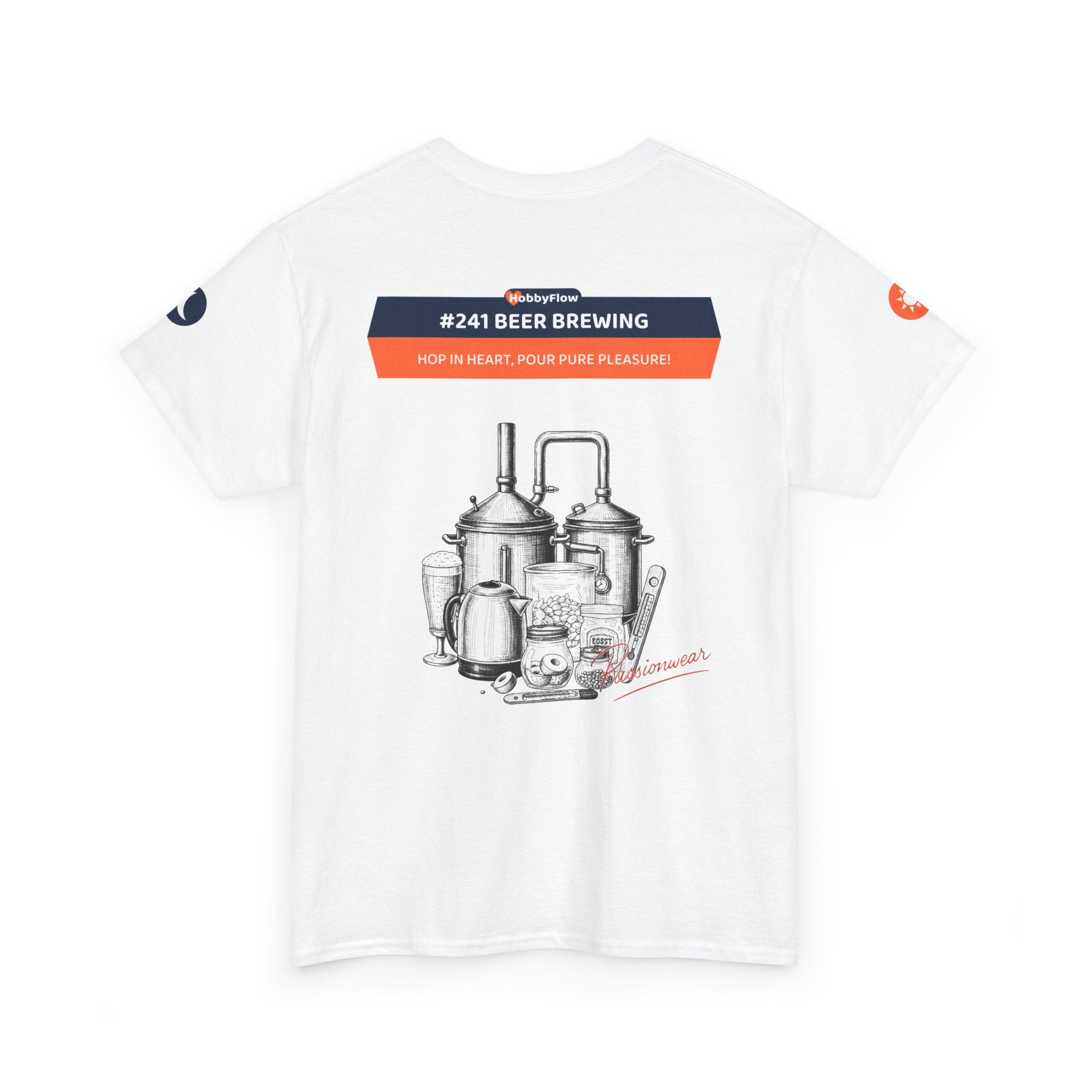HobbyFlow #241 Beer brewing Tee - Essential Food & Drink Wear: Hop in Heart, Pour Pure Pleasure!