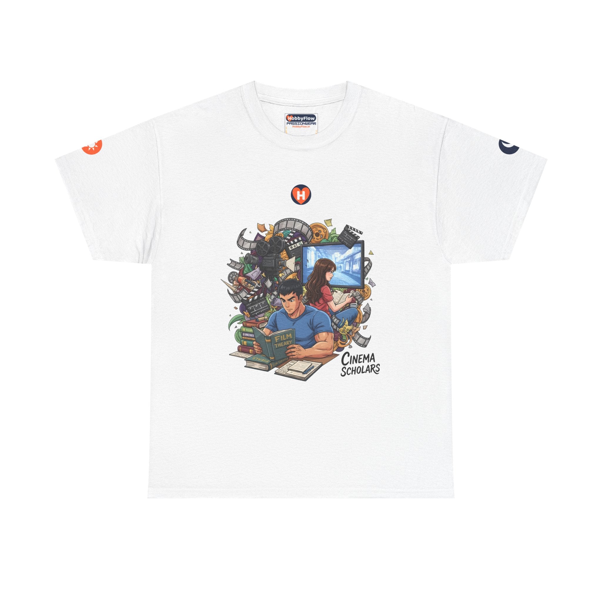 HobbyFlow #312 Studying film Tee - Essential Intellectual & Educational Wear: Dreams Woven on Silver Screens.