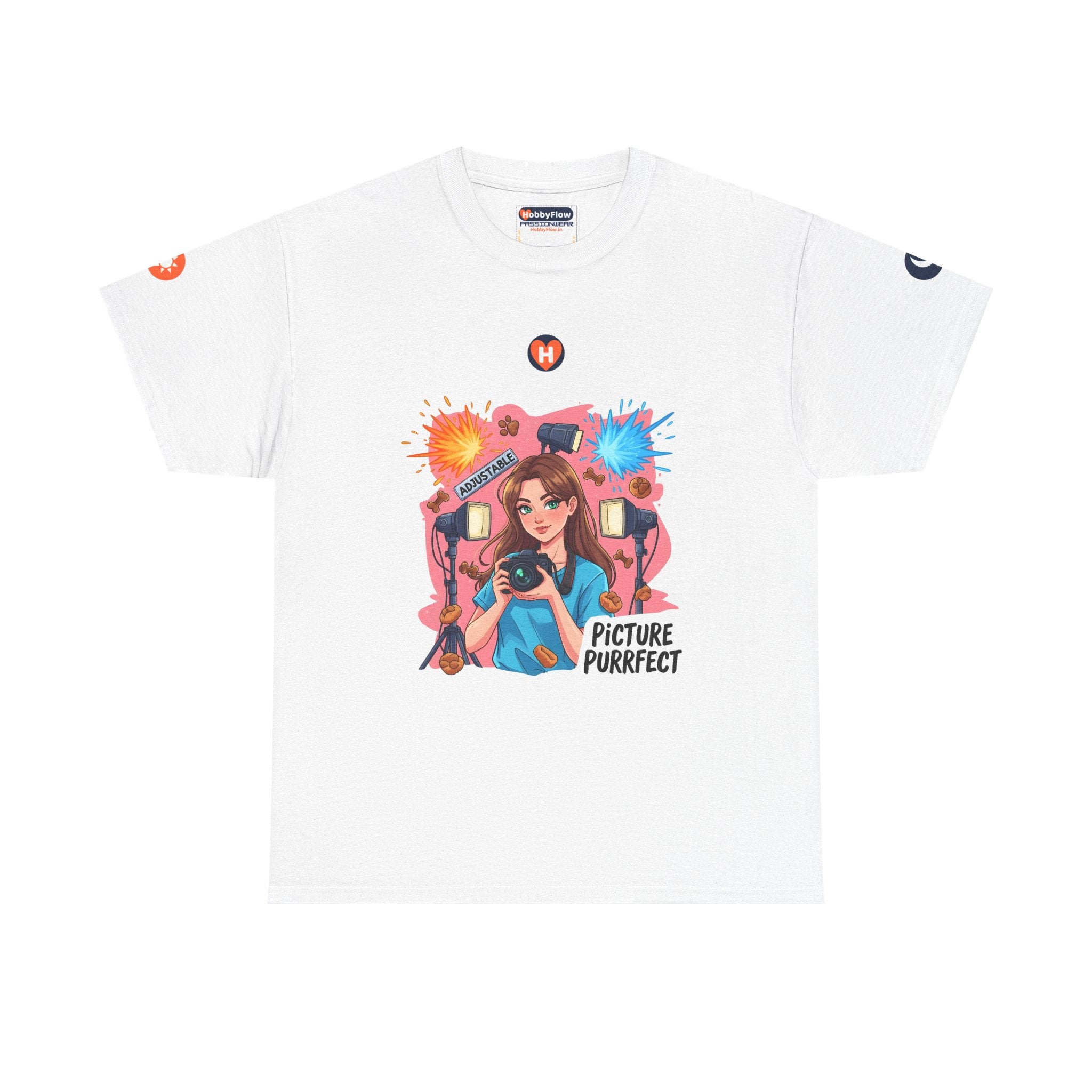 HobbyFlow #303 Pet photography Tee - Essential Animals & Pets Wear: Snap Whiskers, Frame Furry Love.