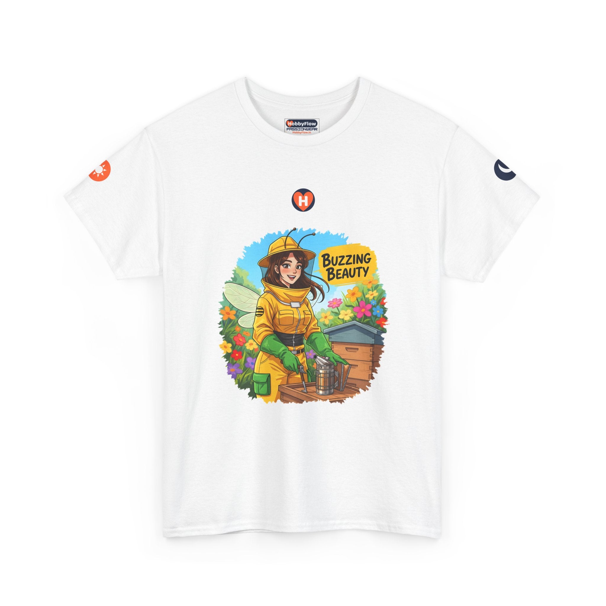 HobbyFlow #270 Beekeeping Tee - Essential Gardening & Nature Wear: Whisper to Wings, Savor Honeyed Harmony!