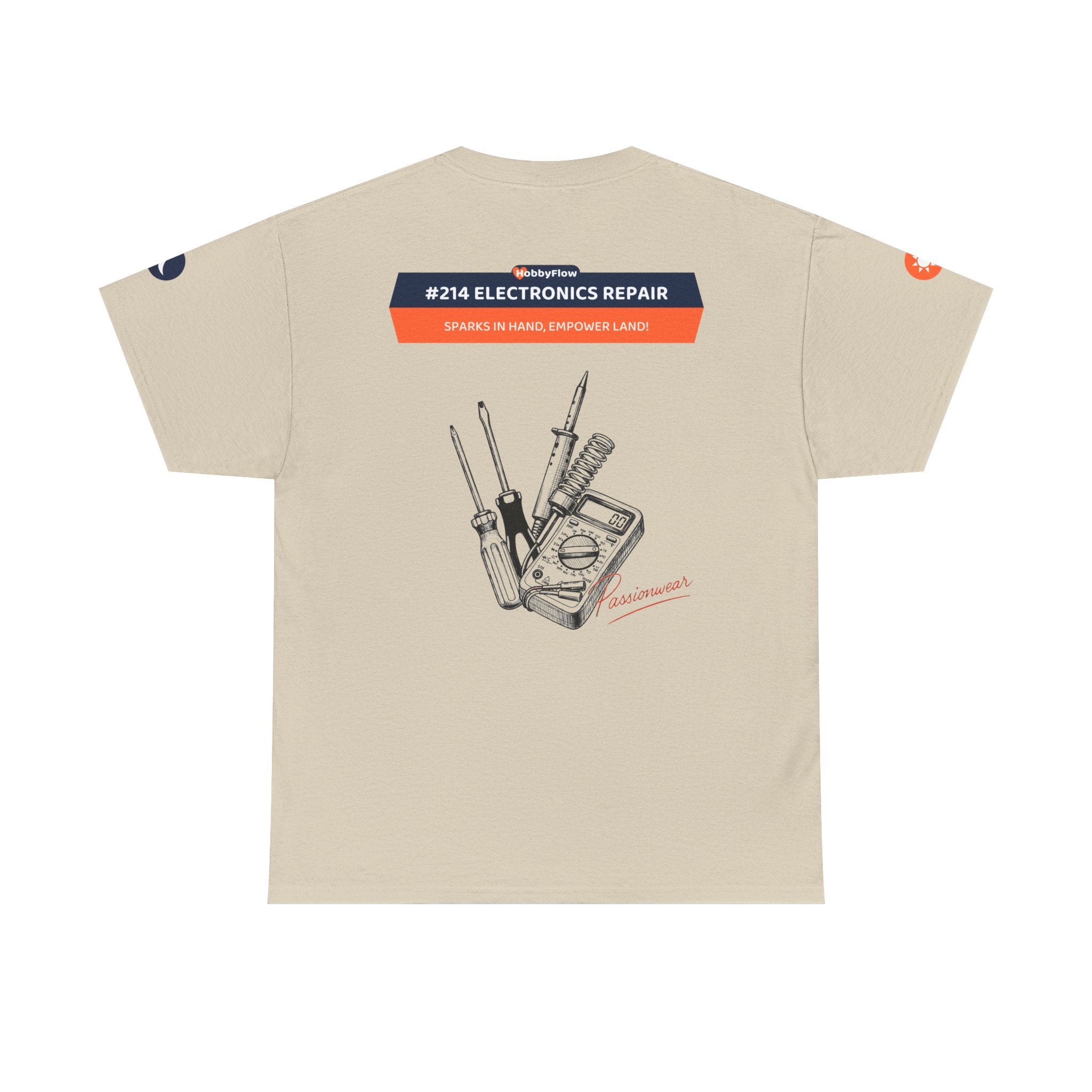 HobbyFlow #214 Electronics repair Tee - Essential Technology & DIY Wear: Sparks in Hand, Empower Land!