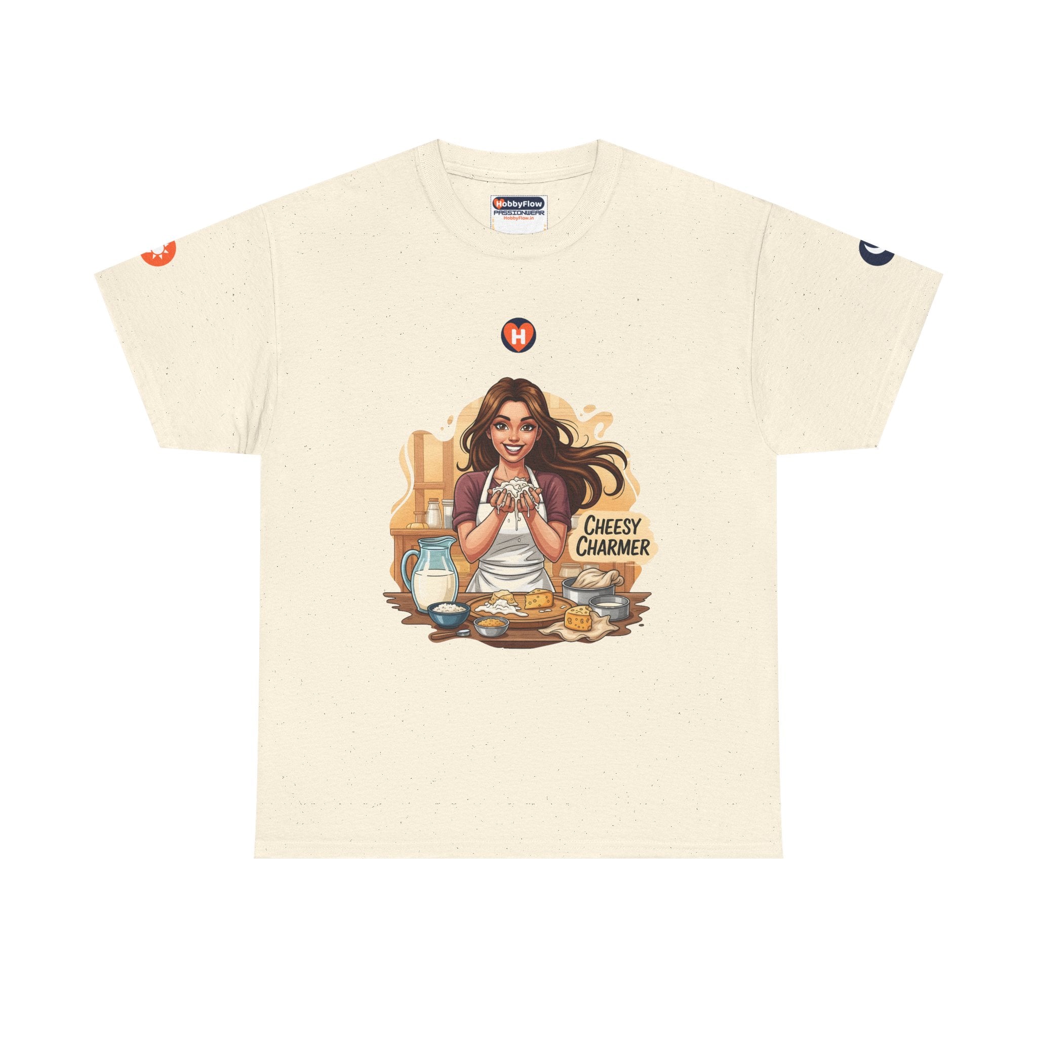 HobbyFlow #240 Cheese making Tee - Essential Food & Drink Wear: Caress Curds, Unleash Epicurean Echoes!