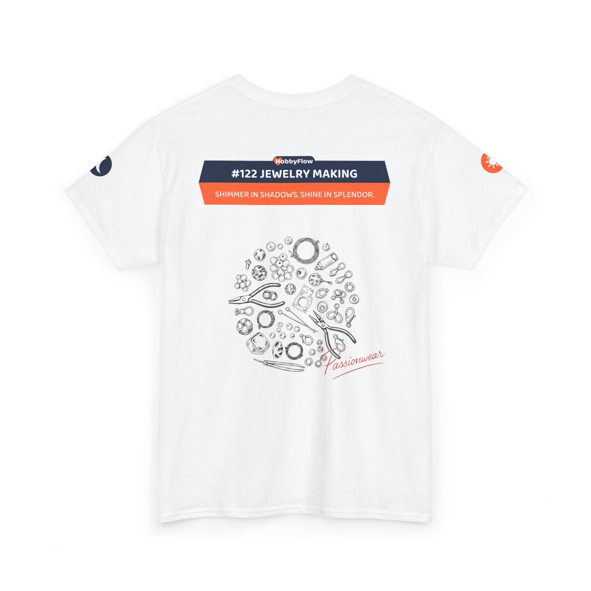 HobbyFlow #122 Jewelry making Tee - Essential Creative Arts & Crafts Wear: Shimmer in Shadows, Shine in Splendor.