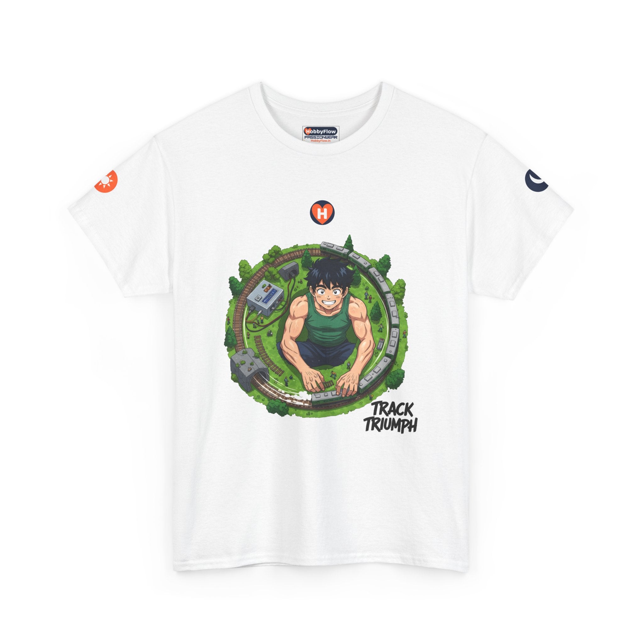 HobbyFlow #191 Model trains Tee - Essential Games & Collecting Wear: Whistle Wonders, Unleash Track Magic!