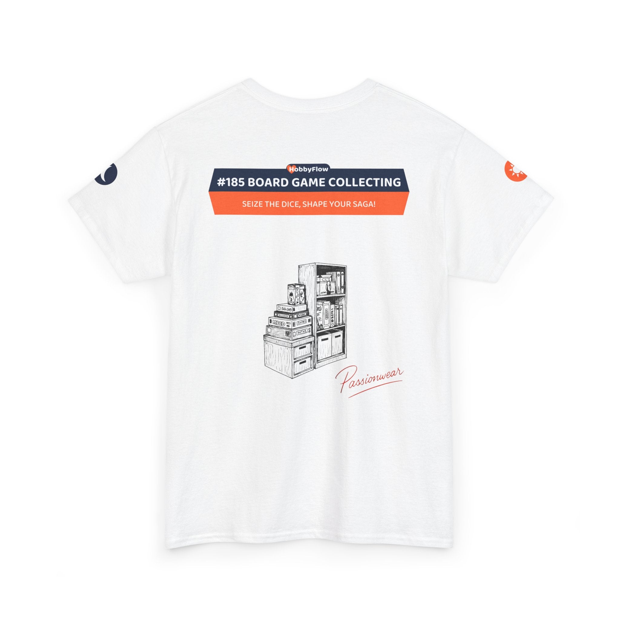 HobbyFlow #185 Board game collecting Tee - Essential Games & Collecting Wear: Seize the Dice, Shape Your Saga!