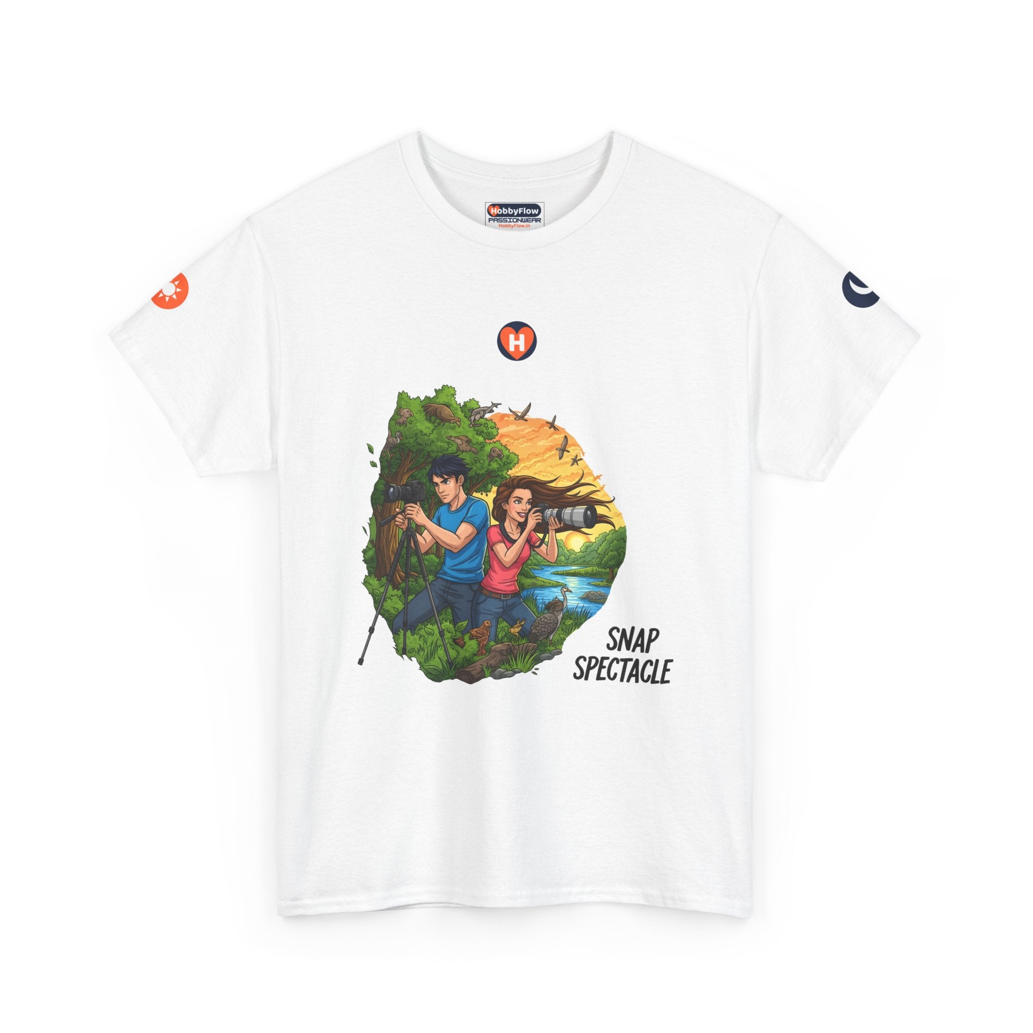 HobbyFlow #275 Wildlife photography Tee - Essential Gardening & Nature Wear: Frame Majesty, Echo Nature's Dance.