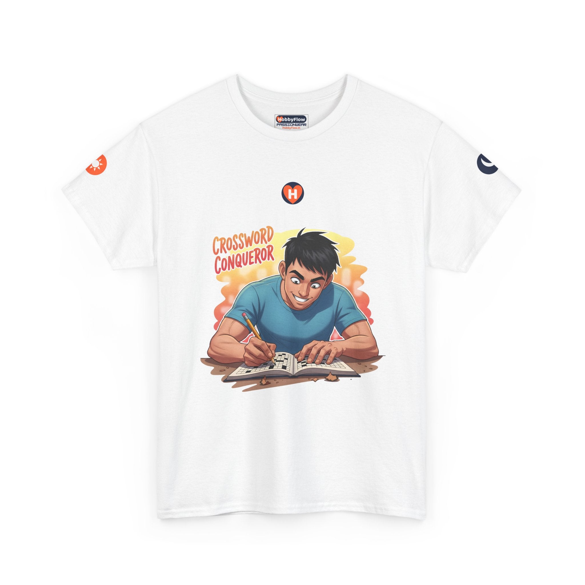 HobbyFlow #197 Crossword puzzles Tee - Essential Games & Collecting Wear: Crack Codes, Weave Wisdom, Triumph Anew!
