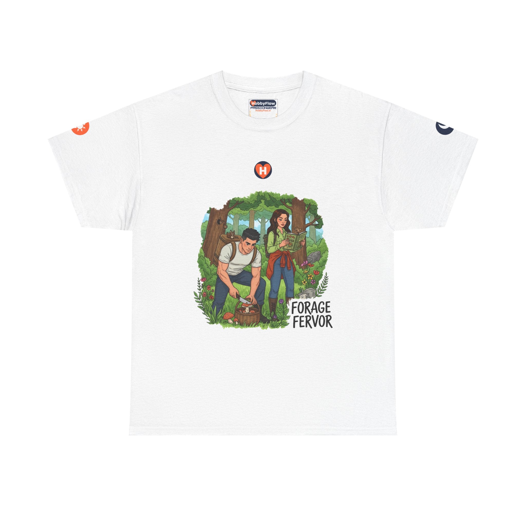 HobbyFlow #252 Foraging Tee - Essential Food & Drink Wear: Unearth Nature's Bounty, Savor Wild Wonders.