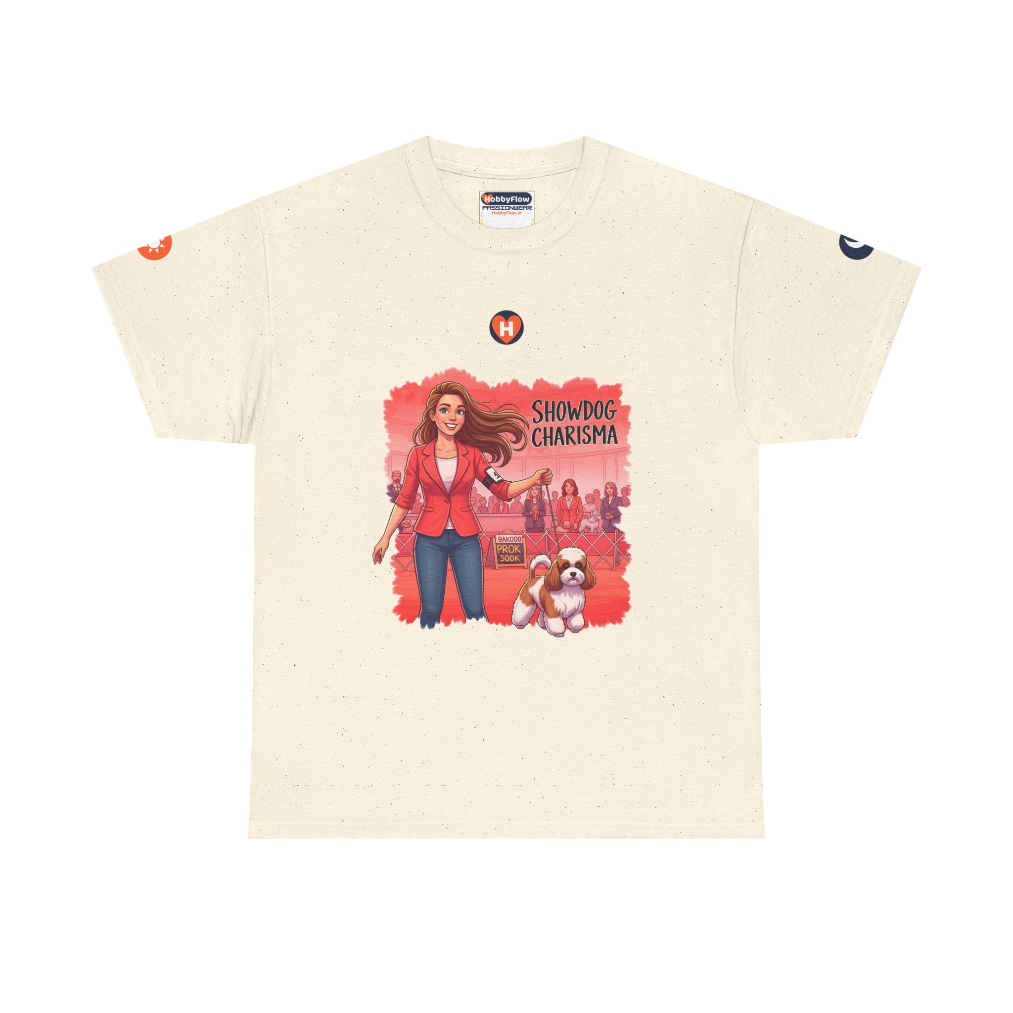 HobbyFlow #297 Dog showing Tee - Essential Animals & Pets Wear: Strut with Pride, Win Hearts Wide!