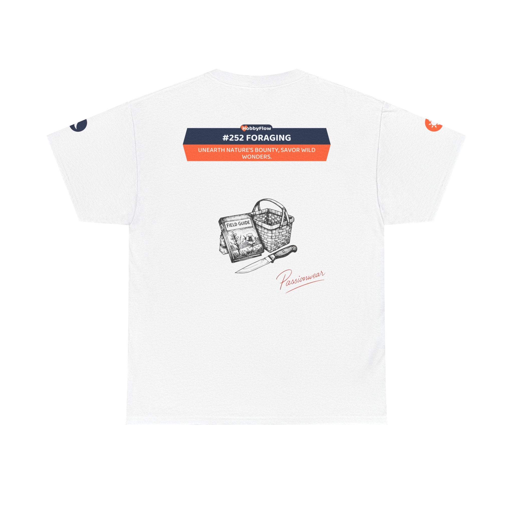 HobbyFlow #252 Foraging Tee - Essential Food & Drink Wear: Unearth Nature's Bounty, Savor Wild Wonders.