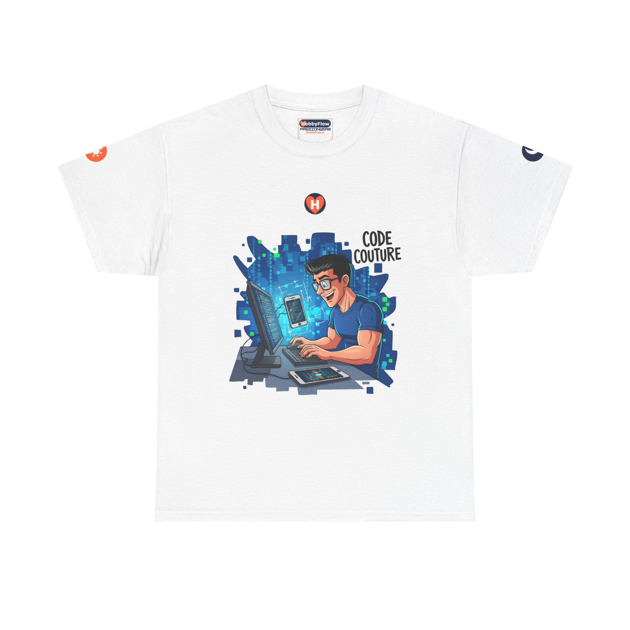 HobbyFlow #222 App making Tee - Essential Technology & DIY Wear: Dream in Bytes, Weave Wonders Bright!