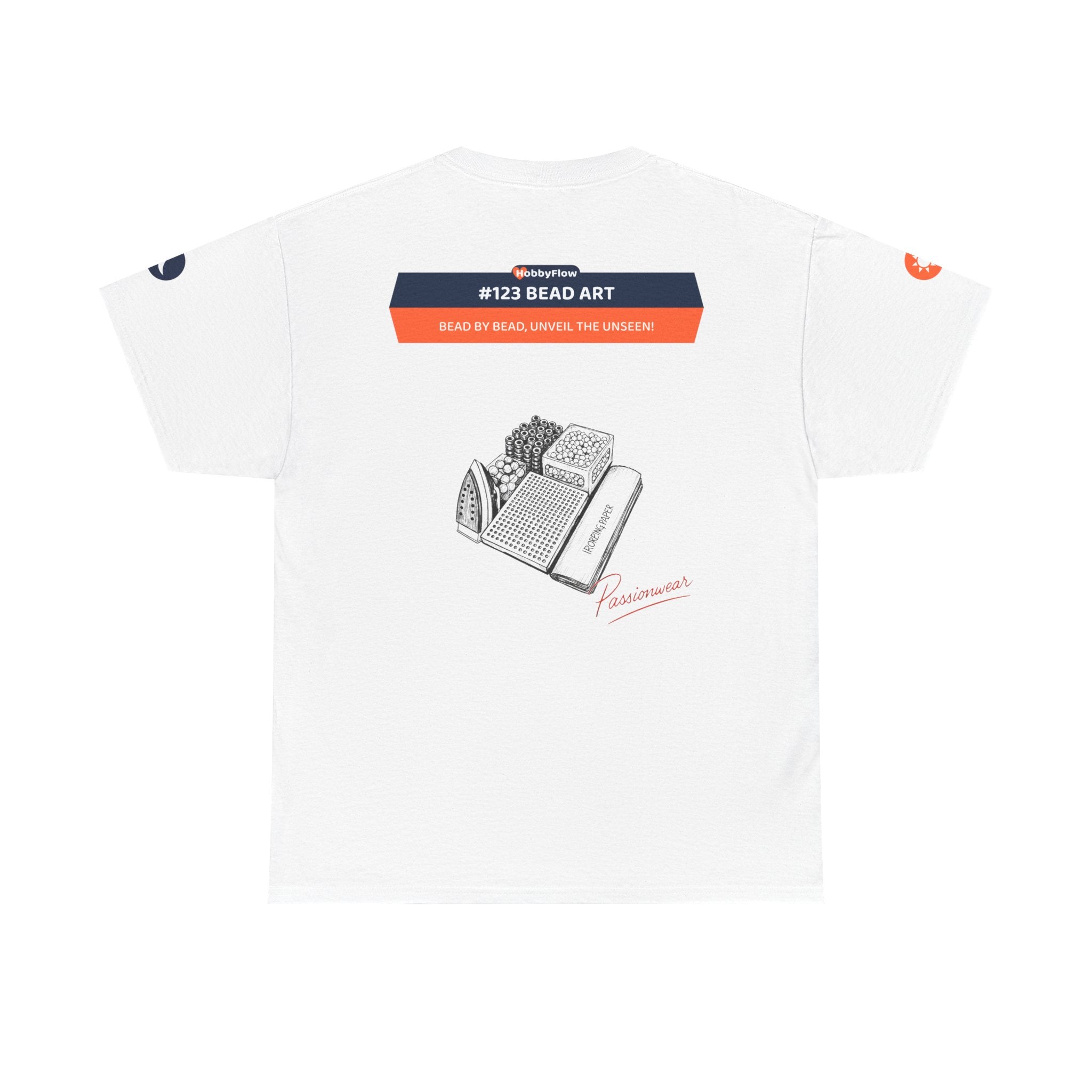 HobbyFlow #123 Bead art Tee - Essential Creative Arts & Crafts Wear: Bead by Bead, Unveil the Unseen!