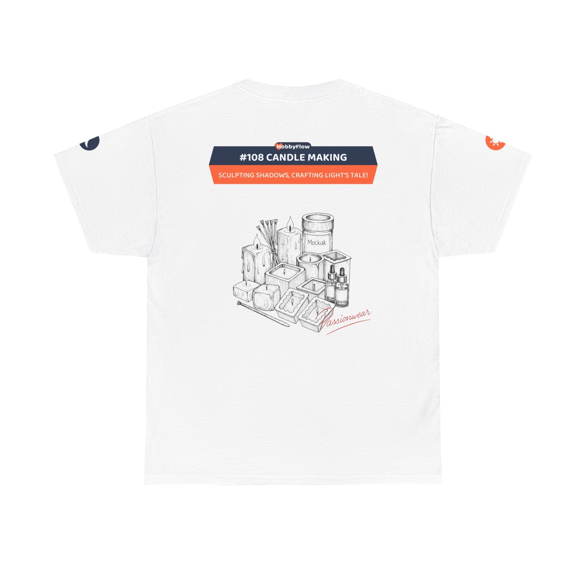 HobbyFlow #108 Candle making Tee - Essential Creative Arts & Crafts Wear: Sculpting Shadows, Crafting Light's Tale!