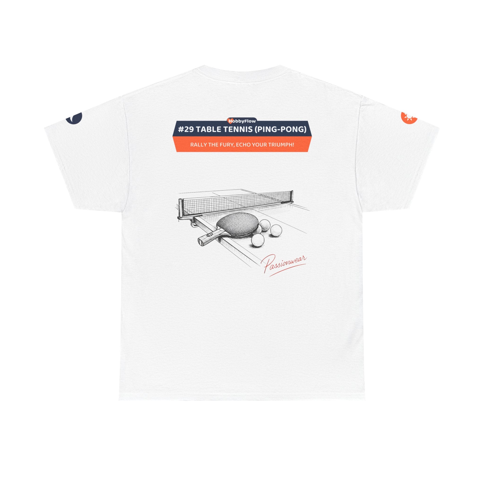 HobbyFlow #29 Table tennis (Ping-pong) Tee - Essential Sports & Adventure Wear: Rally the Fury, Echo Your Triumph!