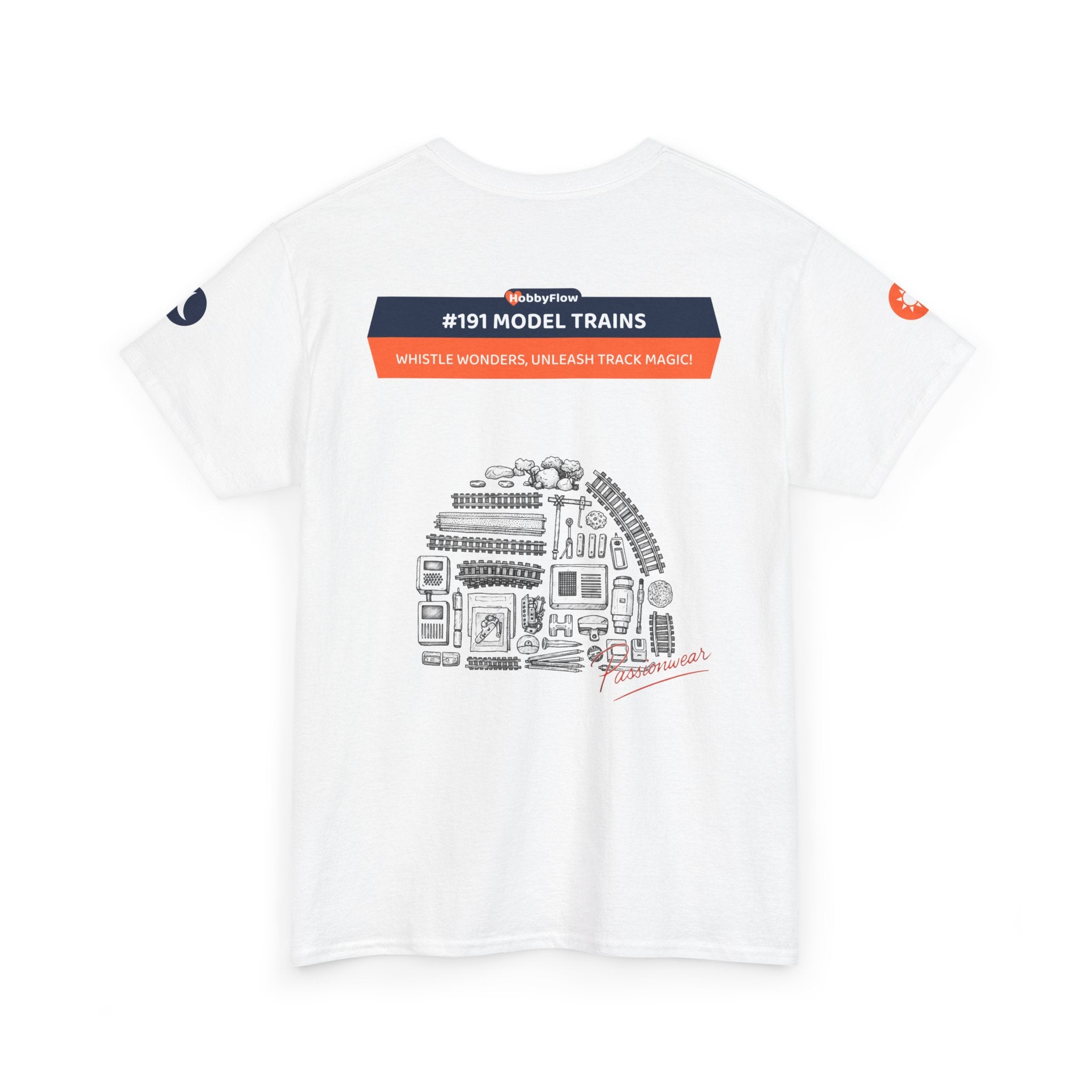 HobbyFlow #191 Model trains Tee - Essential Games & Collecting Wear: Whistle Wonders, Unleash Track Magic!