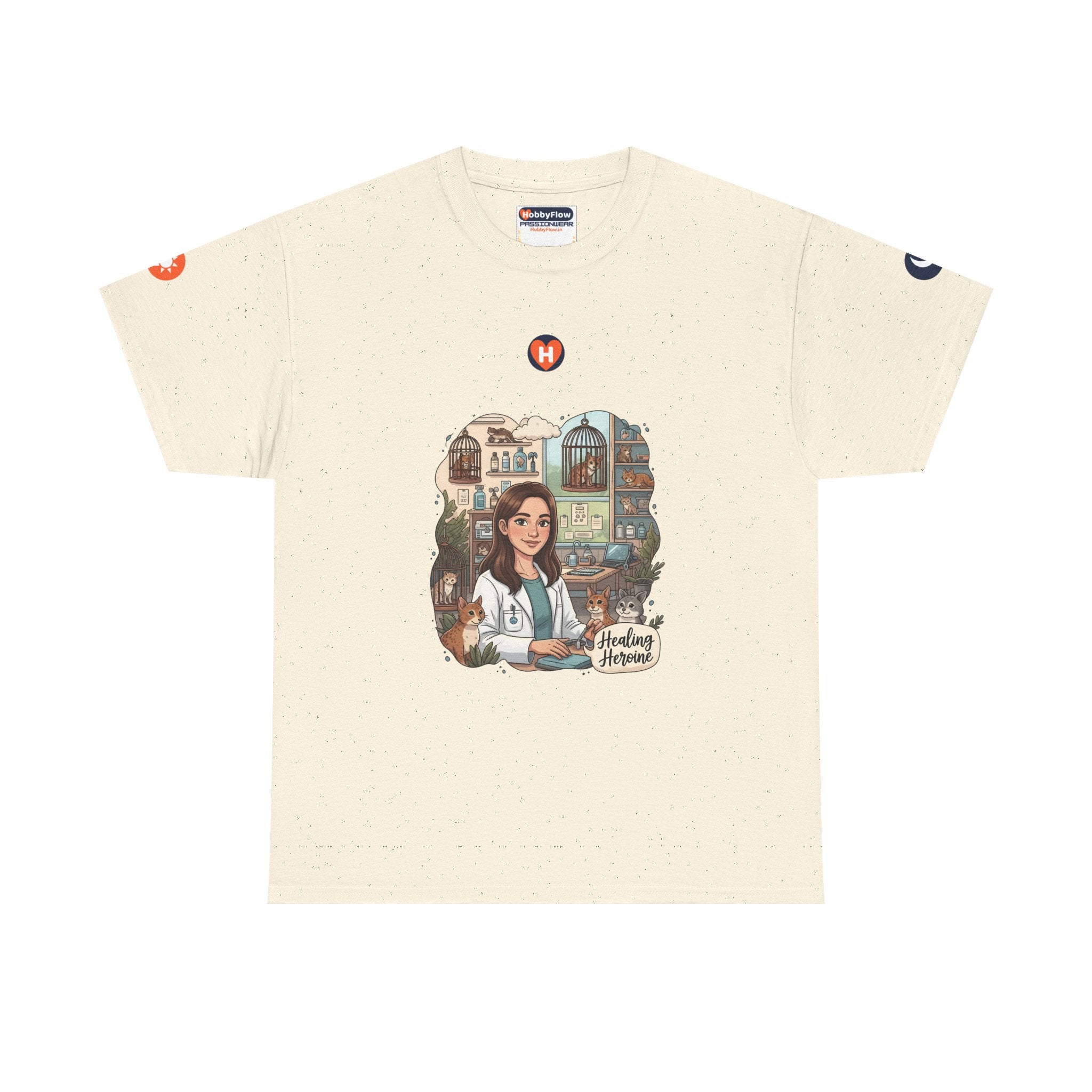 HobbyFlow #304 Wildlife rehabilitation Tee - Essential Animals & Pets Wear: Whispered Healings, Roaring Returns!