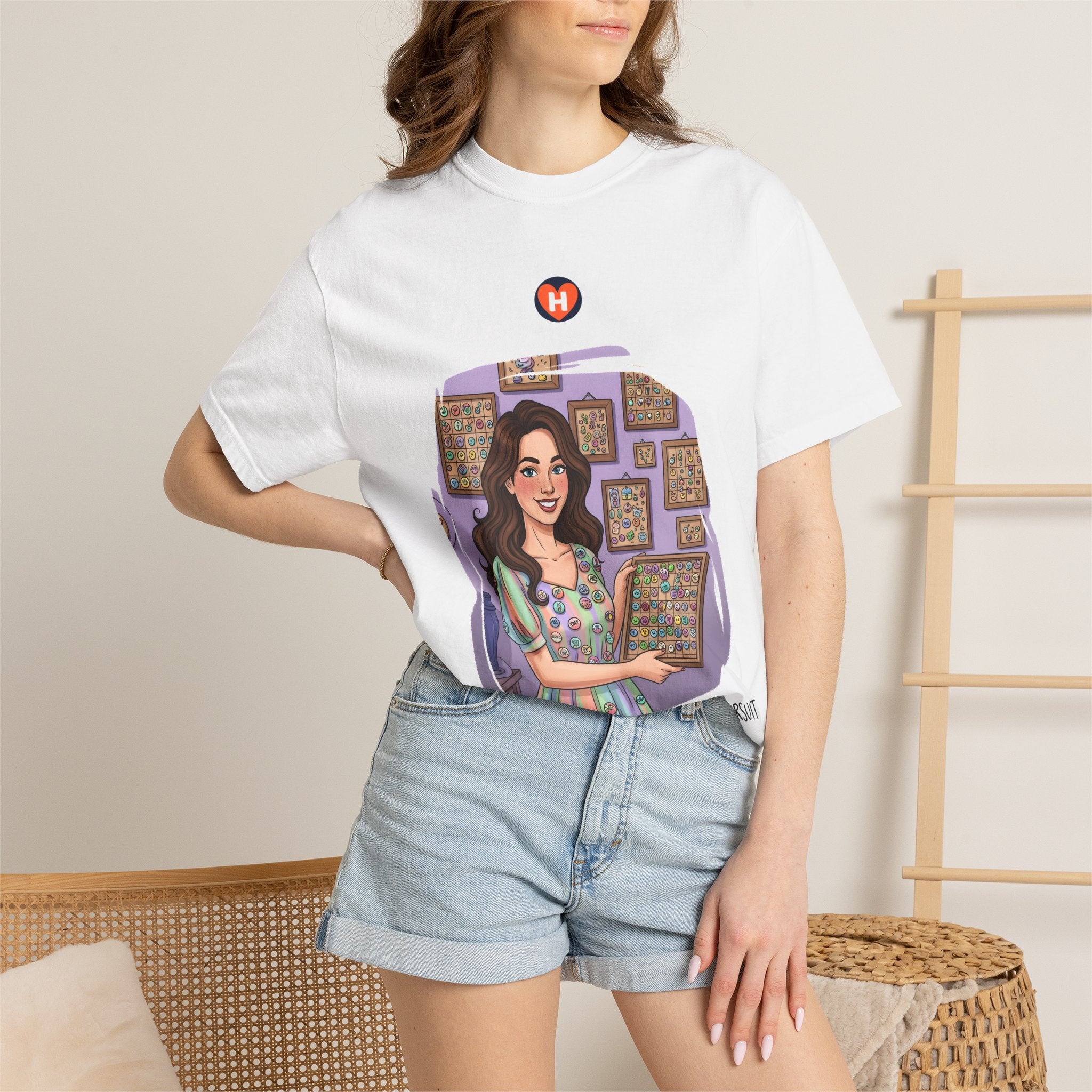 HobbyFlow Womens Essential Button & pin collecting Passionwear