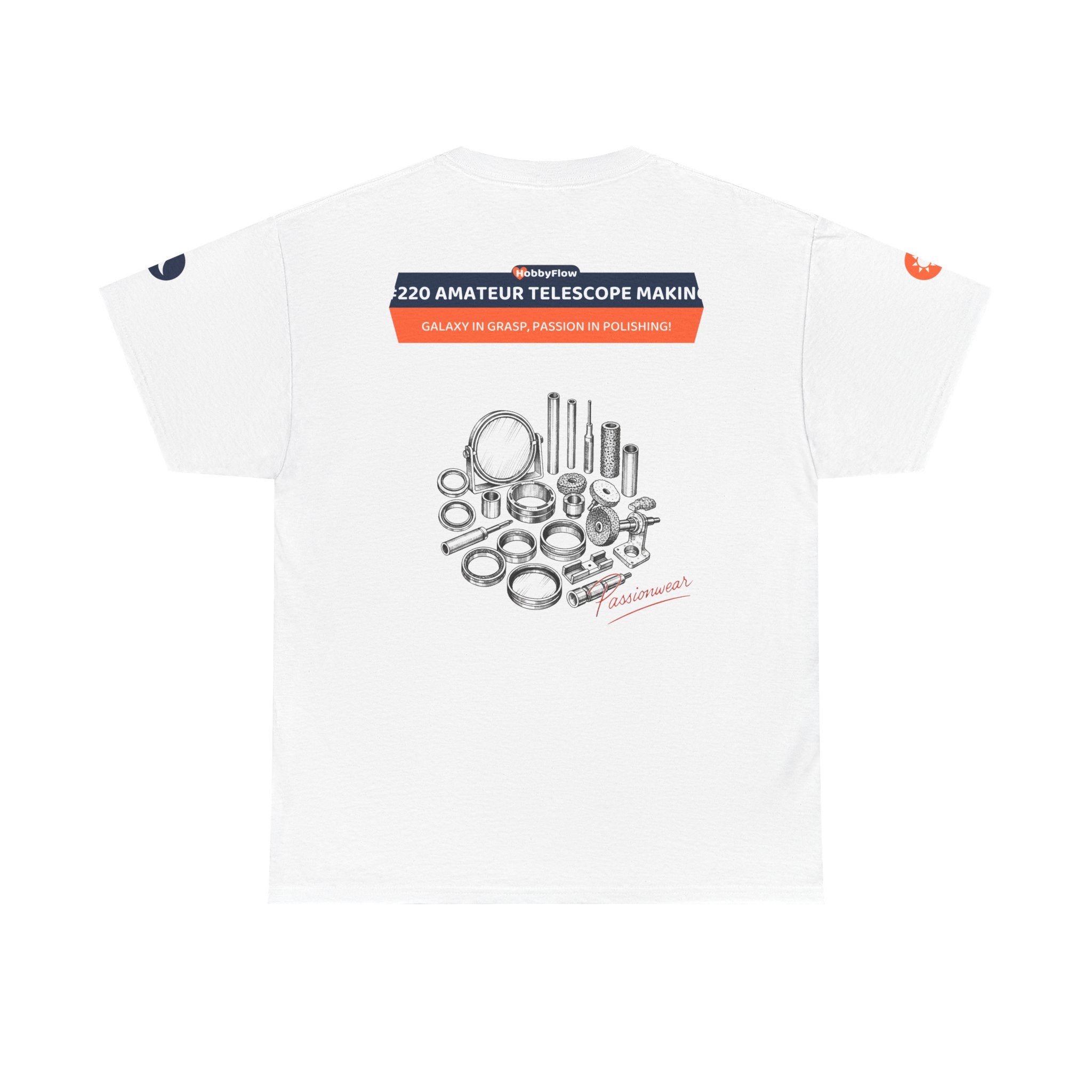 HobbyFlow #220 Amateur telescope making Tee - Essential Technology & DIY Wear: Galaxy in Grasp, Passion in Polishing!