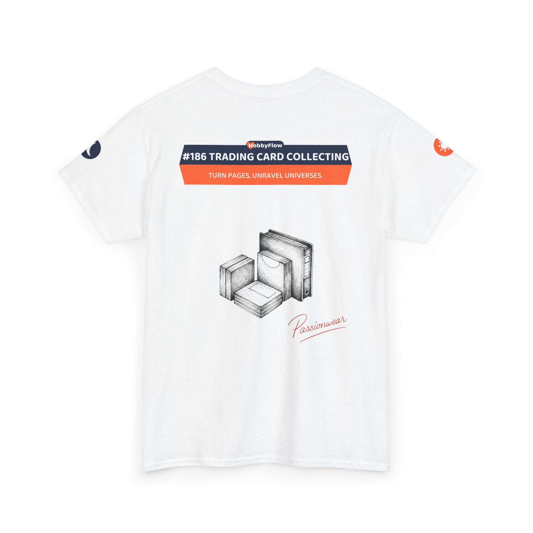 HobbyFlow #186 Trading card collecting Tee - Essential Games & Collecting Wear: Turn Pages, Unravel Universes.