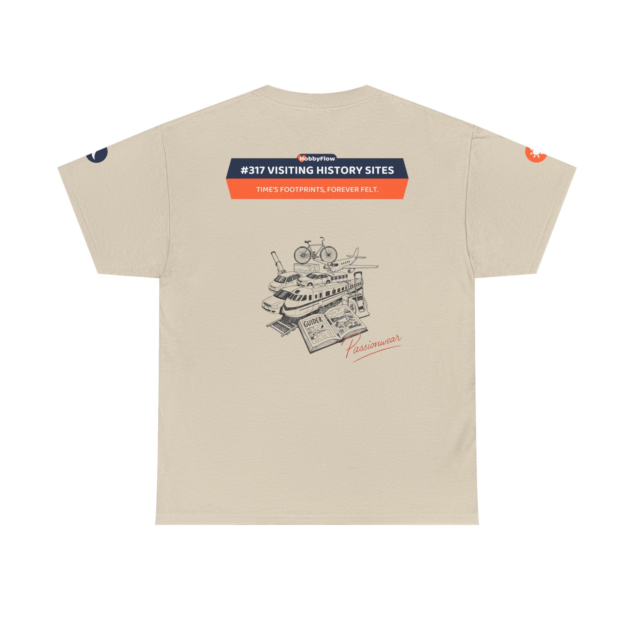 HobbyFlow #317 Visiting history sites Tee - Essential Intellectual & Educational Wear: Time's Footprints, Forever Felt.