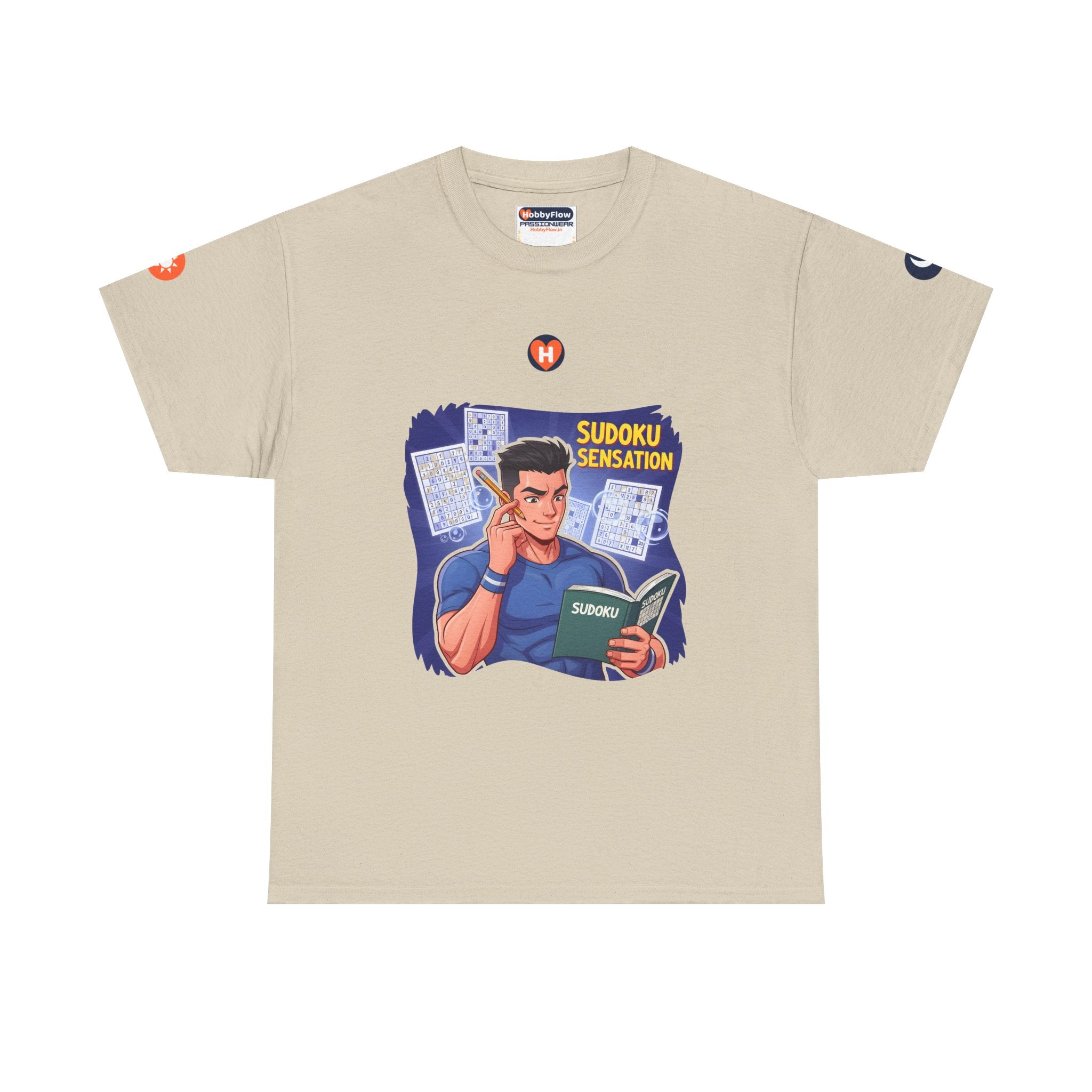HobbyFlow #198 Sudoku Tee - Essential Games & Collecting Wear: Puzzle's Call, Mind's Thrill, Triumph Born!